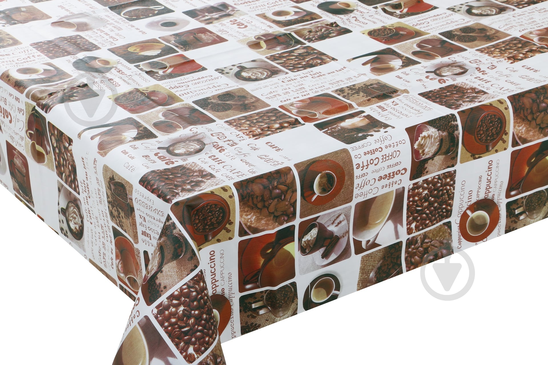 Клеенка на стол UP! (Underprice) двухсторонняя Кофе 1,4м  разноцветный 5866 - фото 1