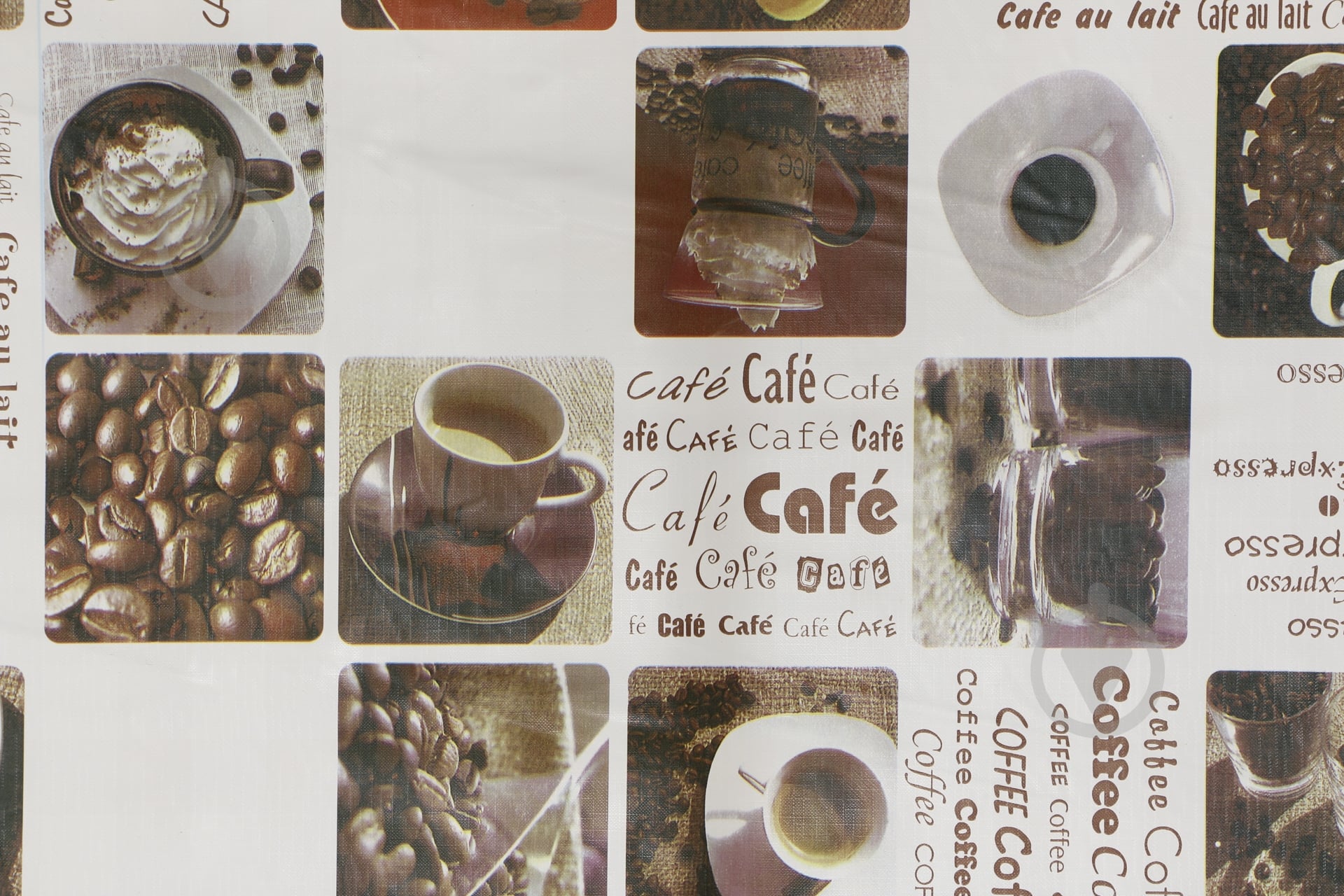 Клеенка на стол UP! (Underprice) двухсторонняя Кофе 1,4м  разноцветный 5866 - фото 2