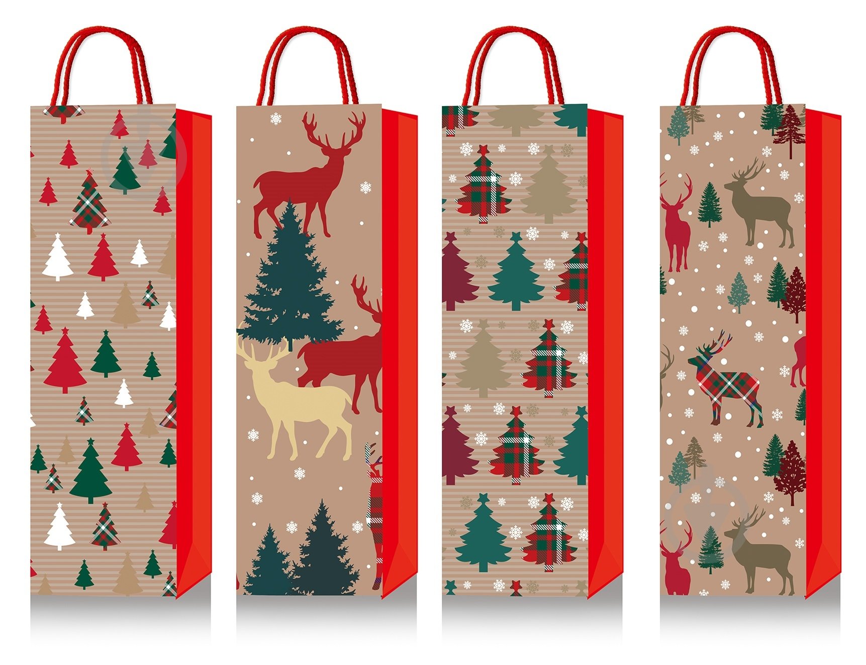 Пакет подарочный Wine bottle11х38х11 см (BM.2000185) - фото 1