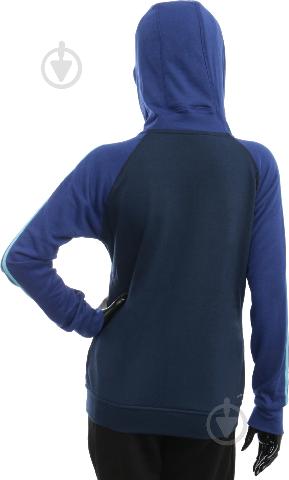 Толстовка Adidas ESSENTIALS 3-STRIPES HOODIE AY4804 р. 2XS синій - фото 5