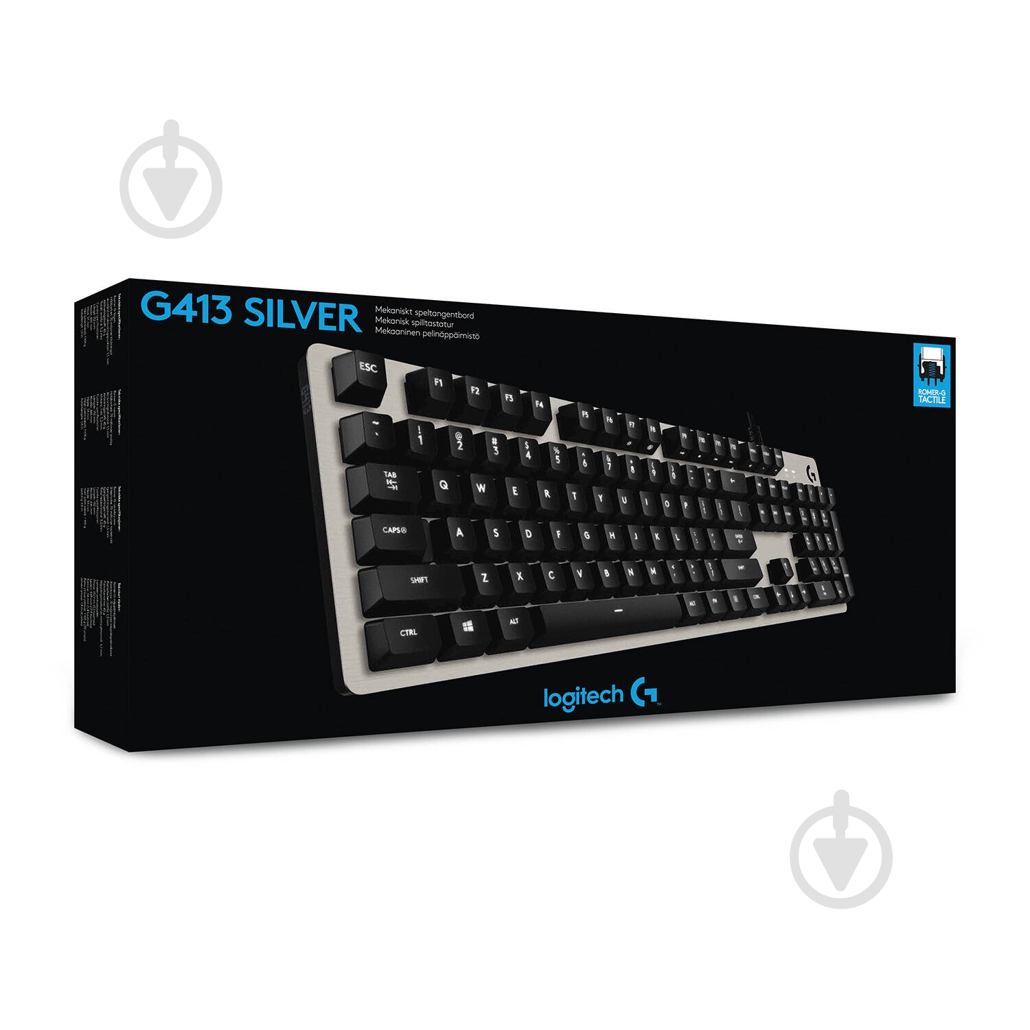 Клавиатура Logitech G413 Mechanical Gaming (L920-008476) silver - фото 6 Клавиатура Logitech G413 Mechanical Gaming (L920-008476) silver - фото 6