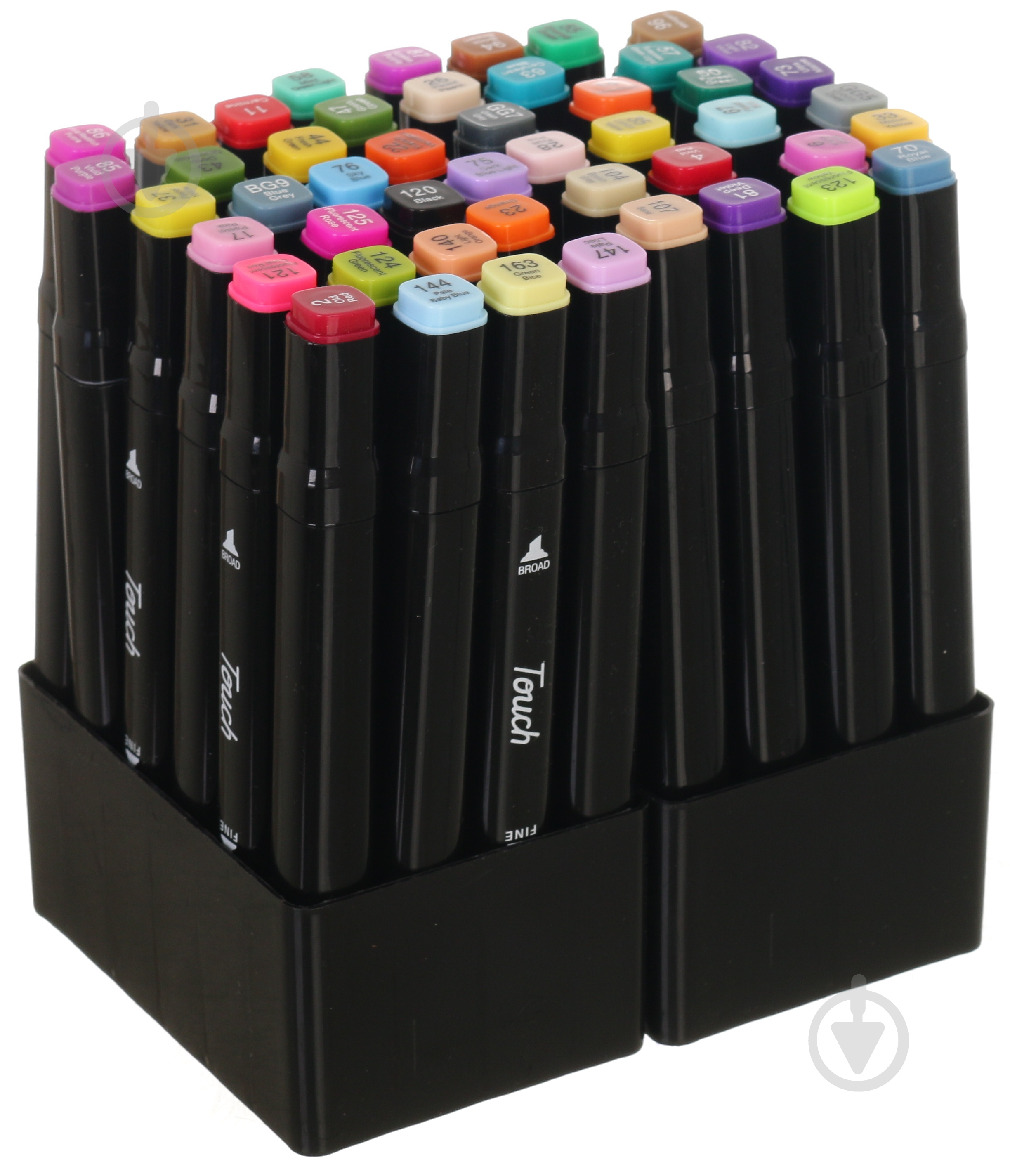 Набір двосторонніх маркерів Touch 48 шт. різнокольоровий - фото 2 Набір двосторонніх маркерів Touch 48 шт. різнокольоровий - фото 2