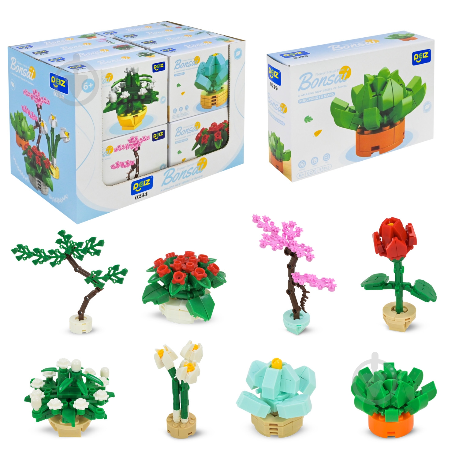 Игрушка-конструктор Shantou Цветы Bonsai 234 - фото 1