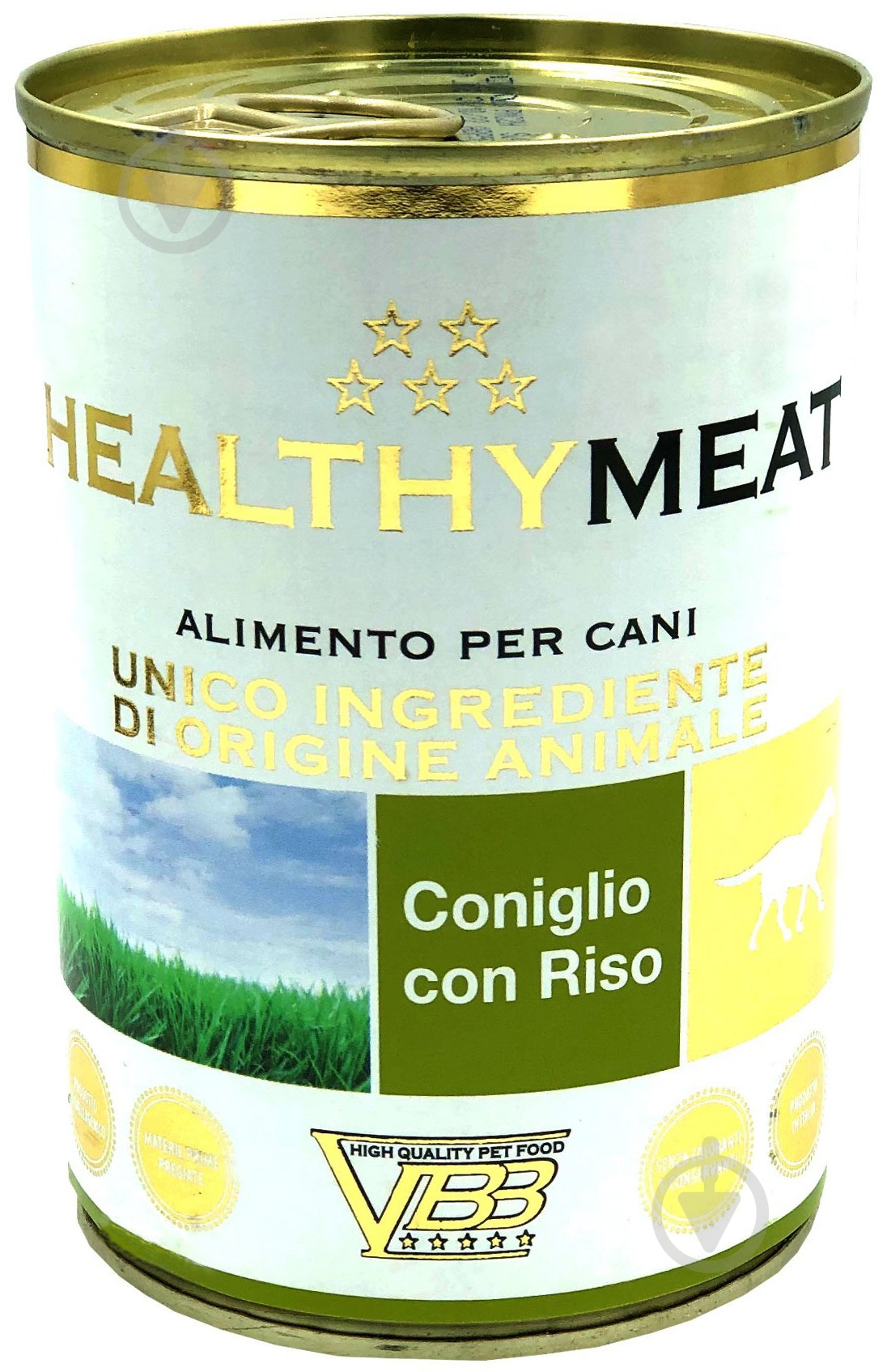 Корм для всех пород Healthy Meat паштет монопротеин кролик и рис 400 г 400 г - фото 1