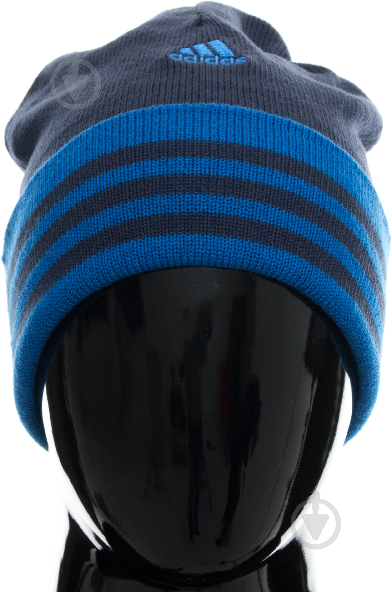 Шапка Adidas Ess 3S Woolie AY4899 р.L синий - фото 1 Шапка Adidas Ess 3S Woolie AY4899 р.L синий - фото 1