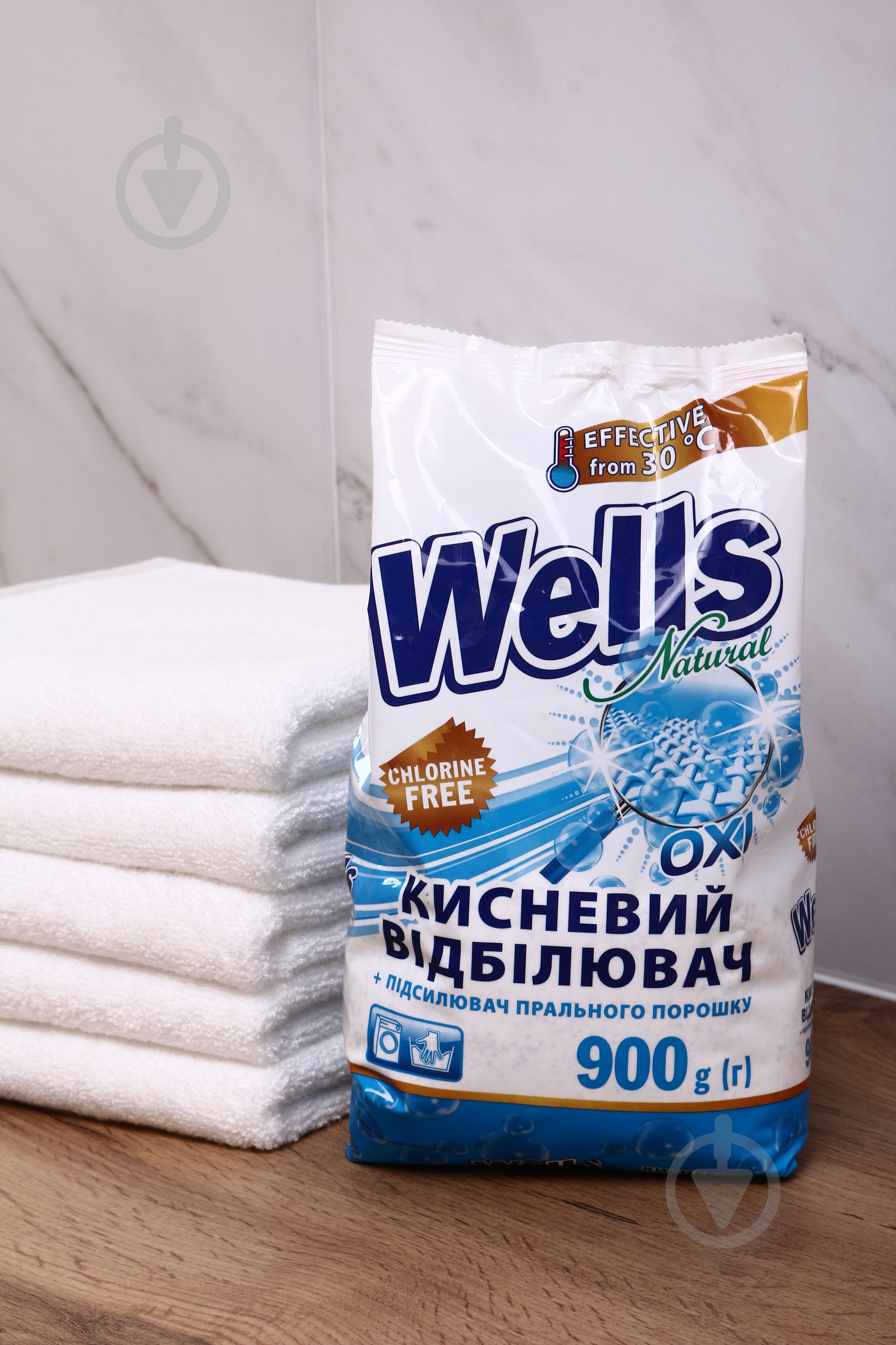 Отбеливатель Wells Natural порошкообразный Classic blue 900 г - фото 2