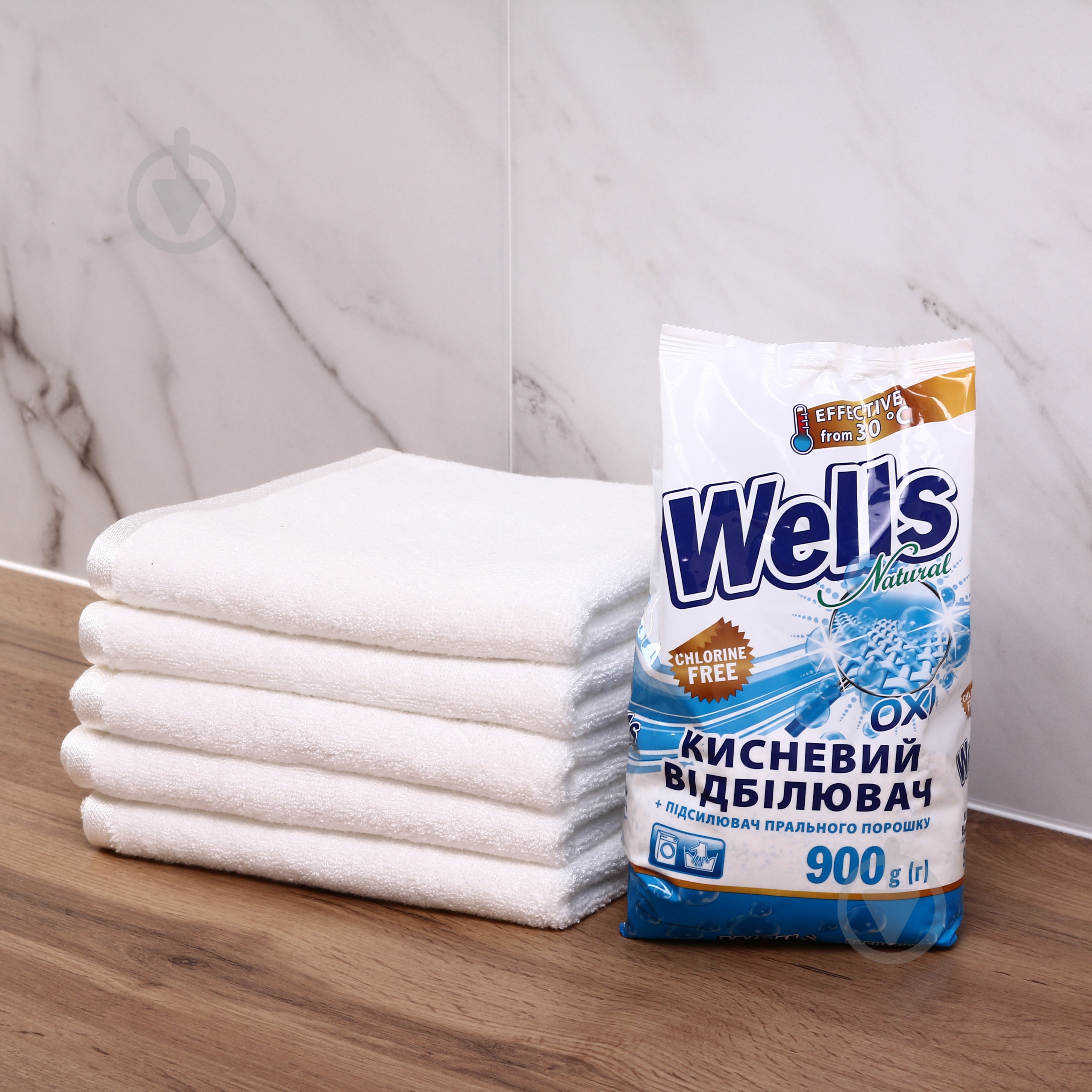 Отбеливатель Wells Natural порошкообразный Classic blue 900 г - фото 3