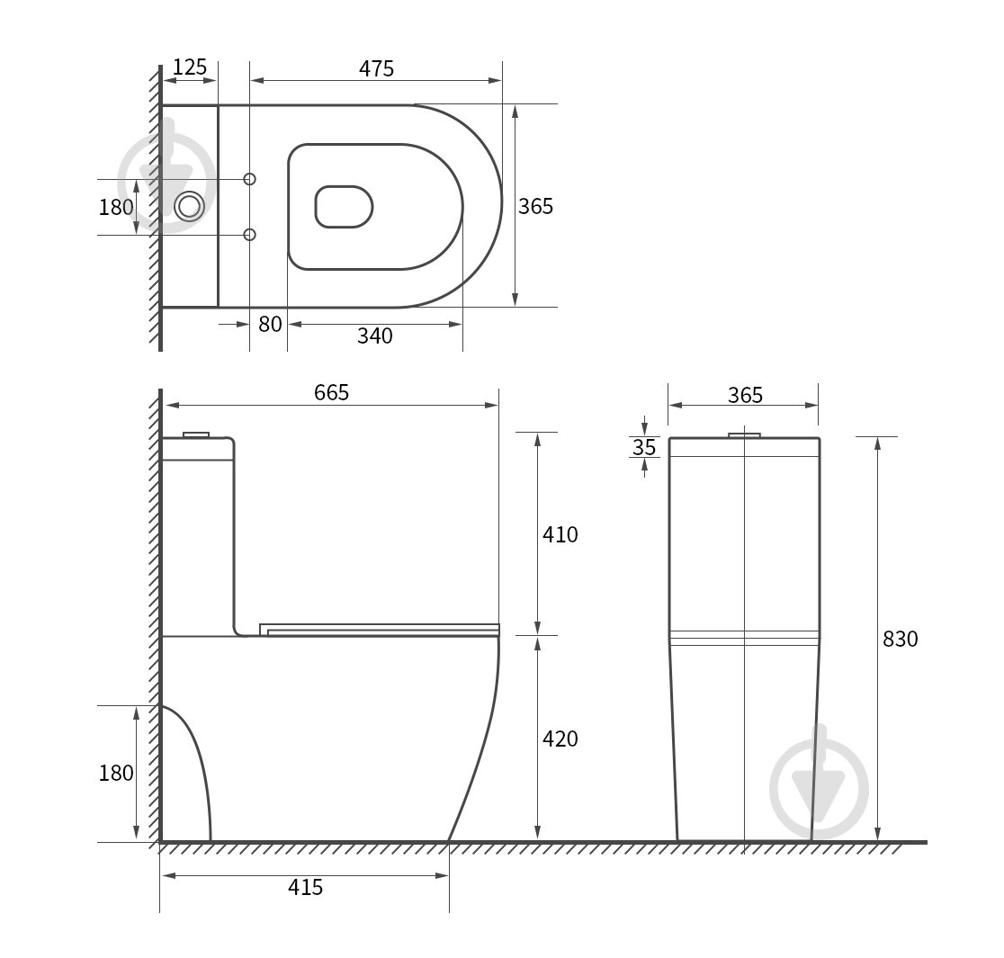 Унитаз-компакт Mixxen Orlando MXWE0810 - фото 4