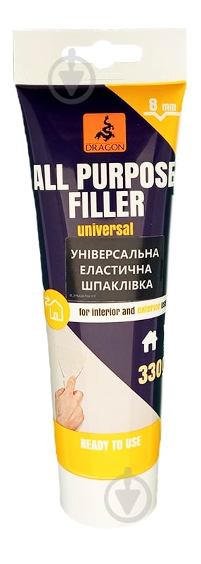 Шпаклівка DRAGON™ універсальна еластична 330 г - фото 1