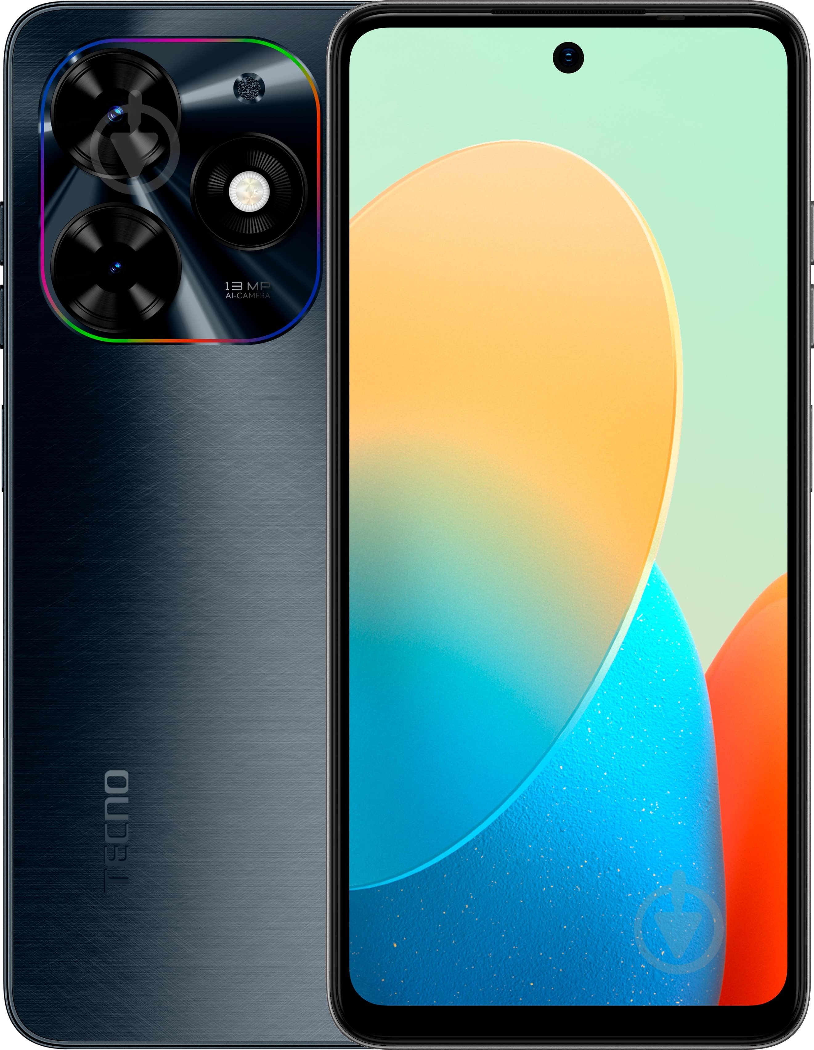 Смартфон Tecno Spark Go 2024 (BG6) 4/64GB gravity black (4894947010521) - фото 1 Смартфон Tecno Spark Go 2024 (BG6) 4/64GB gravity black (4894947010521) - фото 1