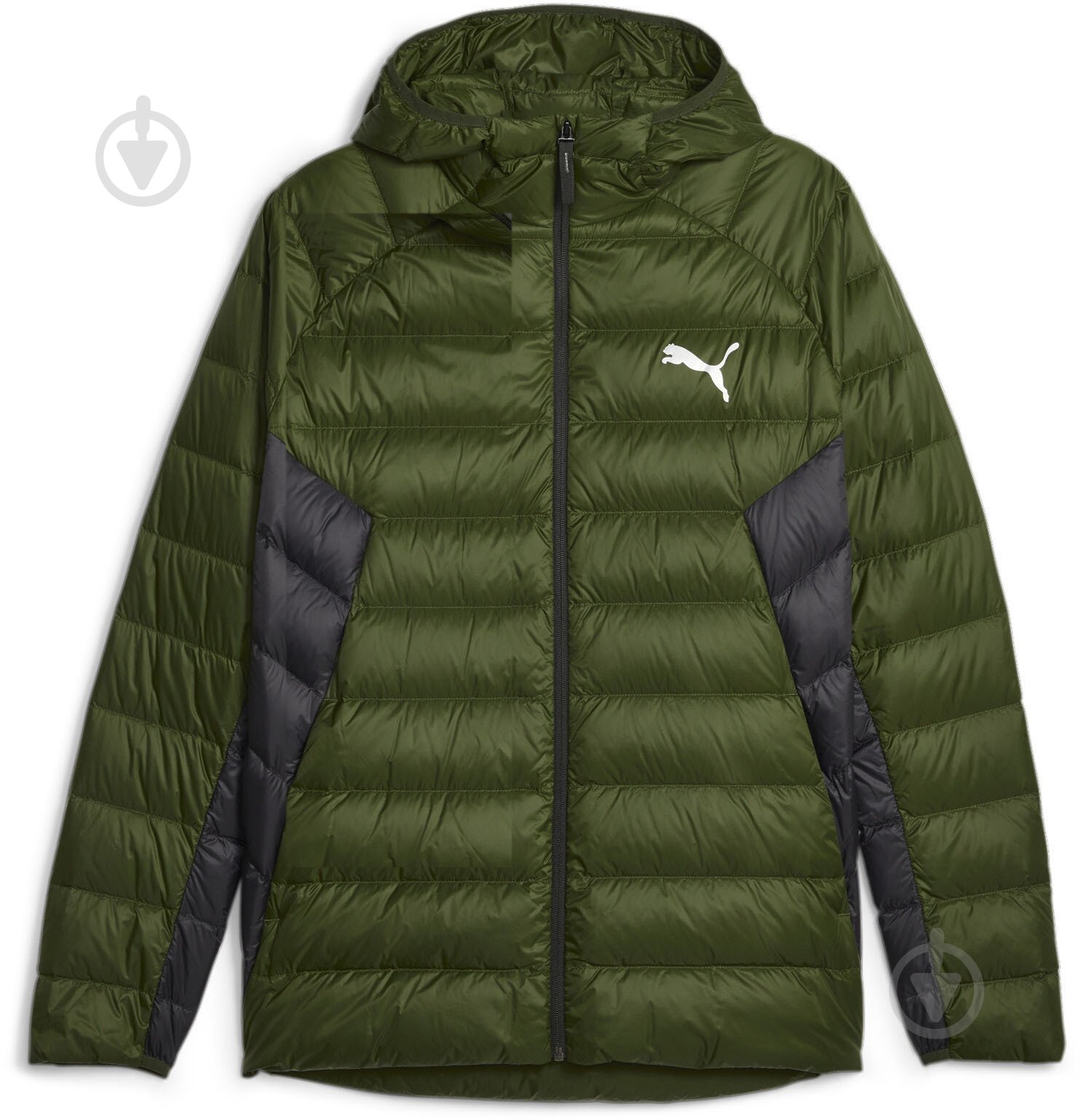 Пуховик Puma PACKLITE HOODED DOWN JACKET 84935531 р.M зеленый - фото 1