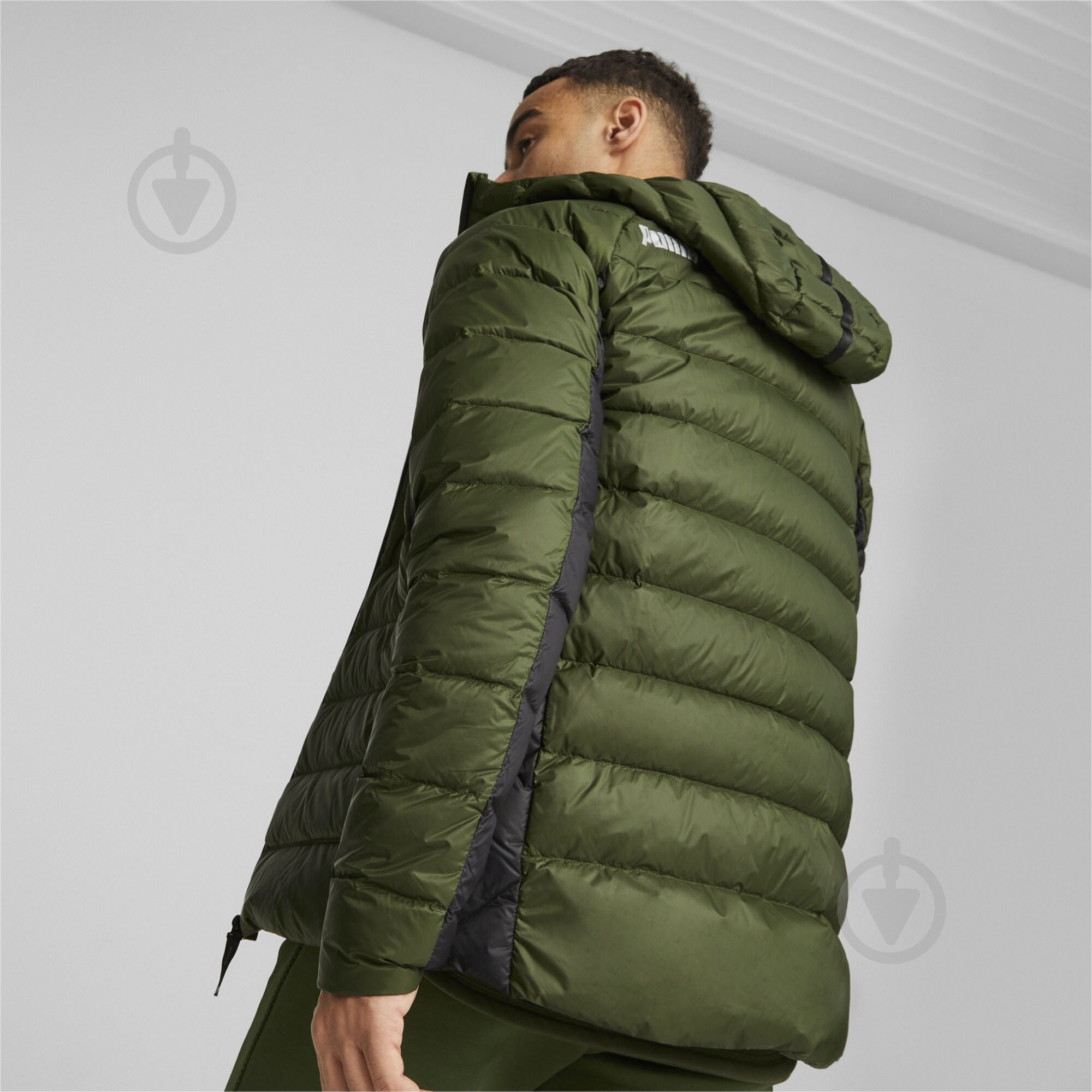 Пуховик Puma PACKLITE HOODED DOWN JACKET 84935531 р.M зеленый - фото 4