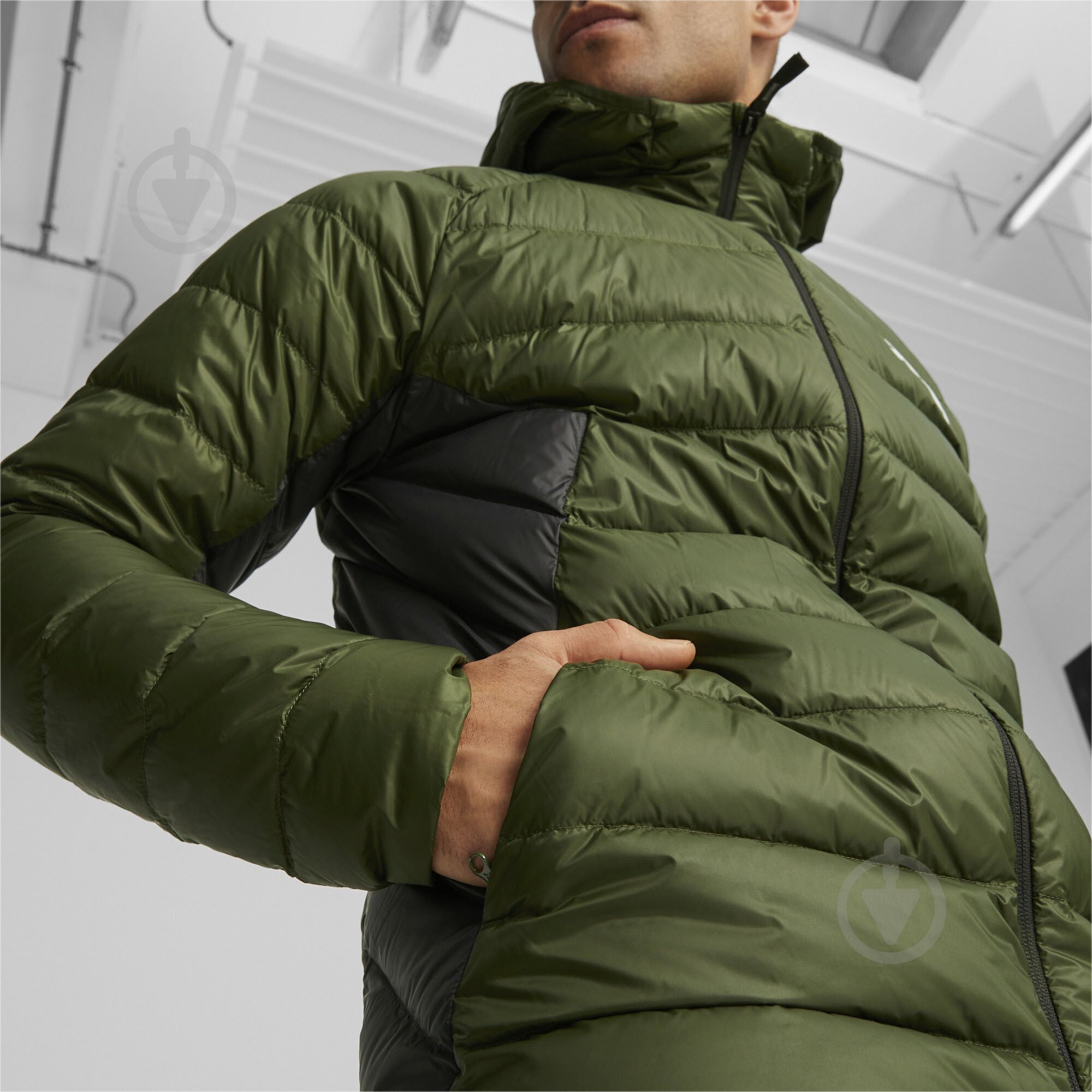 Пуховик Puma PACKLITE HOODED DOWN JACKET 84935531 р.M зеленый - фото 5