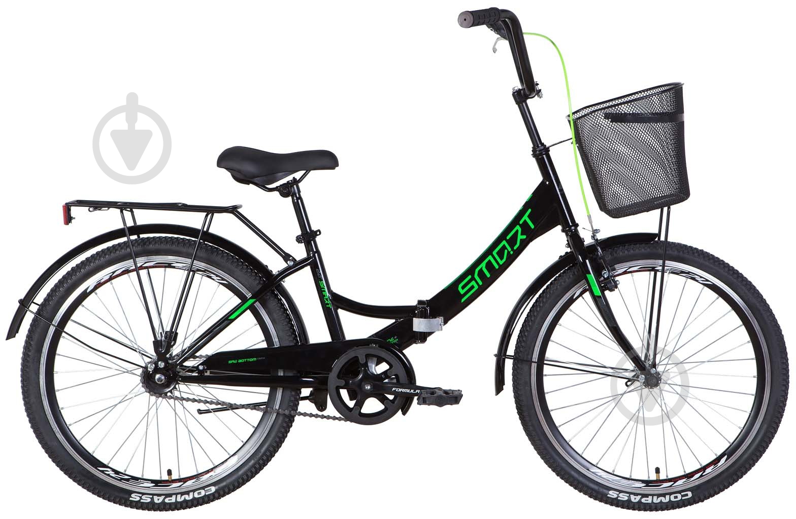 Велосипед Formula 24" 15"(38 см) SMART OPS-FR-24-373 чорно-зелений - фото 1