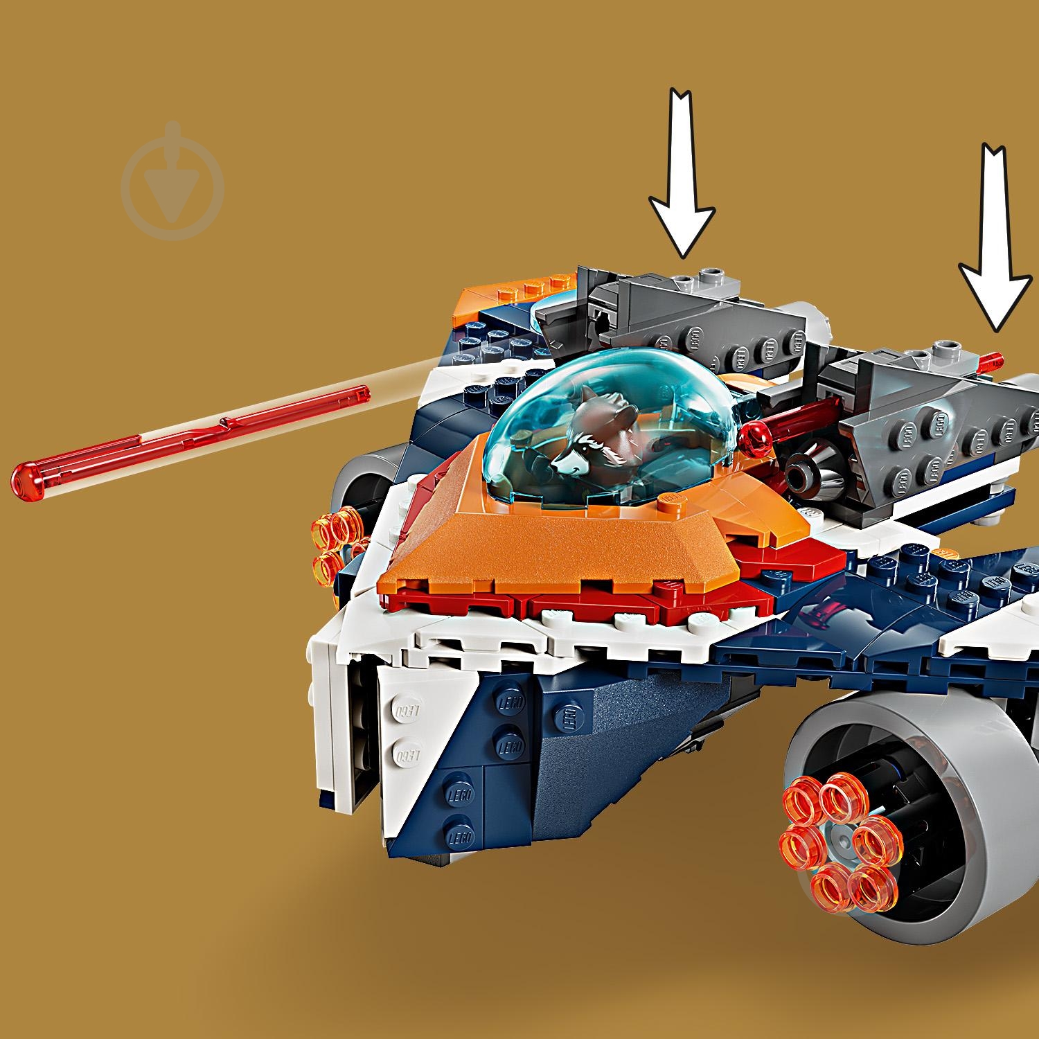 Конструктор LEGO Super Heroes Marvel Warbird Ракети vs. Ронан 76278 - фото 7