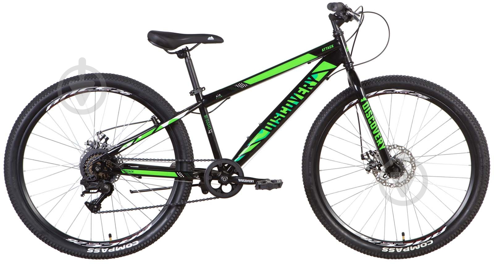 Велосипед Discovery 26" 13"(33 см) ATTACK OPS-DIS-26-438 черно-синий - фото 1 Велосипед Discovery 26" 13"(33 см) ATTACK OPS-DIS-26-438 черно-синий - фото 1