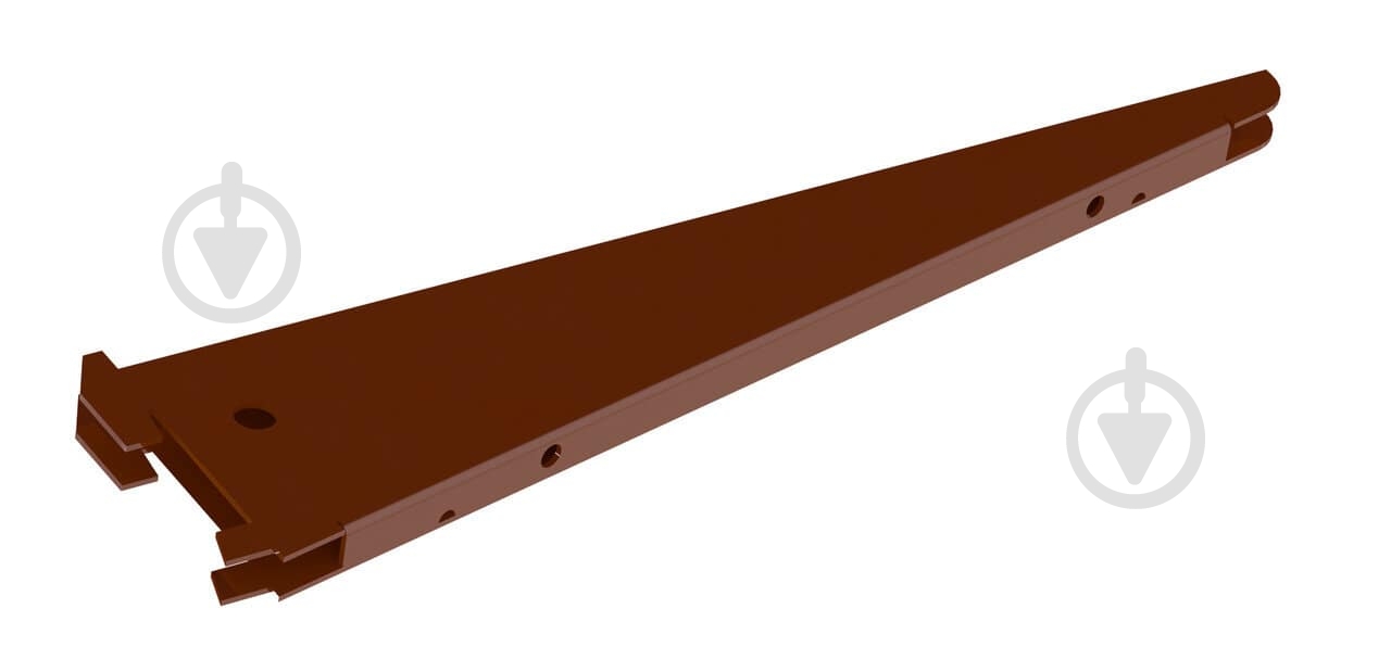 Кронштейн к гардеробной системе Kolchuga 220 мм коричневый - фото 2