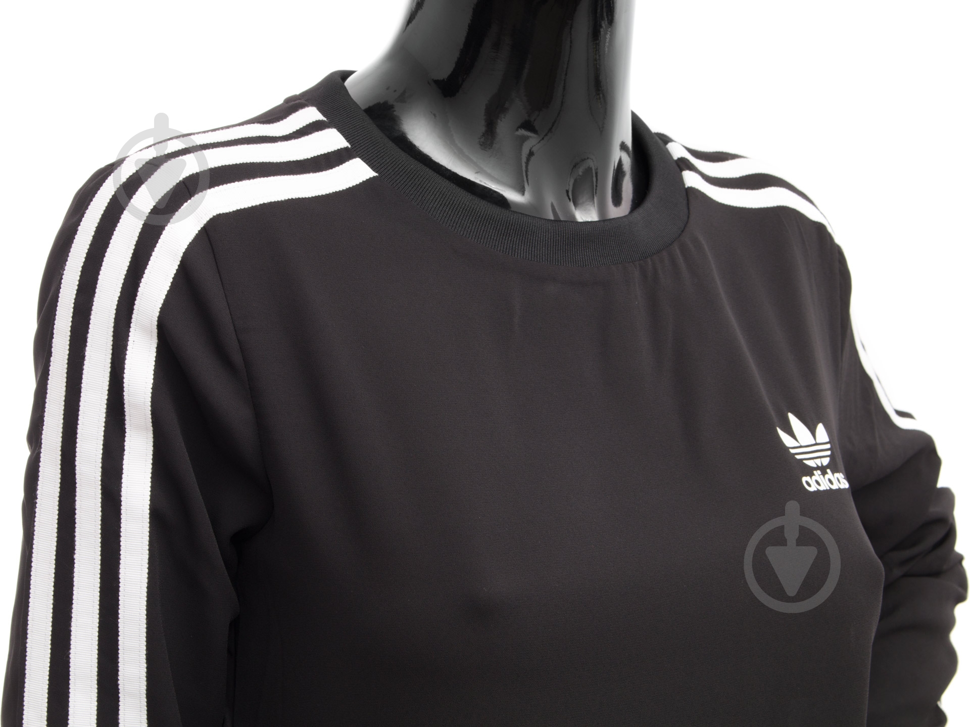 Світшот Adidas 3 Stripes Sweat AY5241 р. 32 чорний - фото 4 Світшот Adidas 3 Stripes Sweat AY5241 р. 32 чорний - фото 4