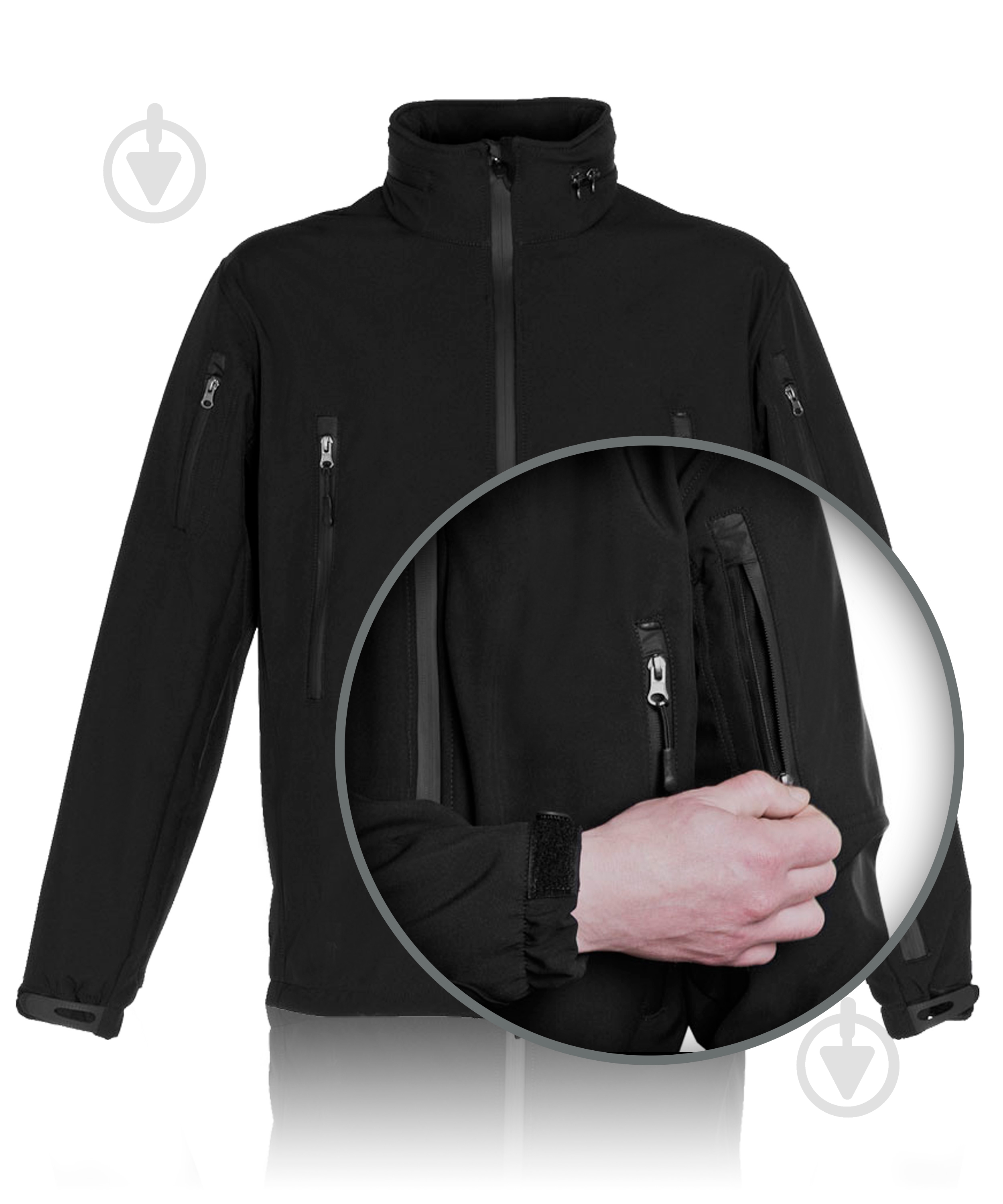 Куртка мужская демисезонная TORNADO CОФТШЕЛЛ 34123-9-4-60-3 р.XXXL черная - фото 10