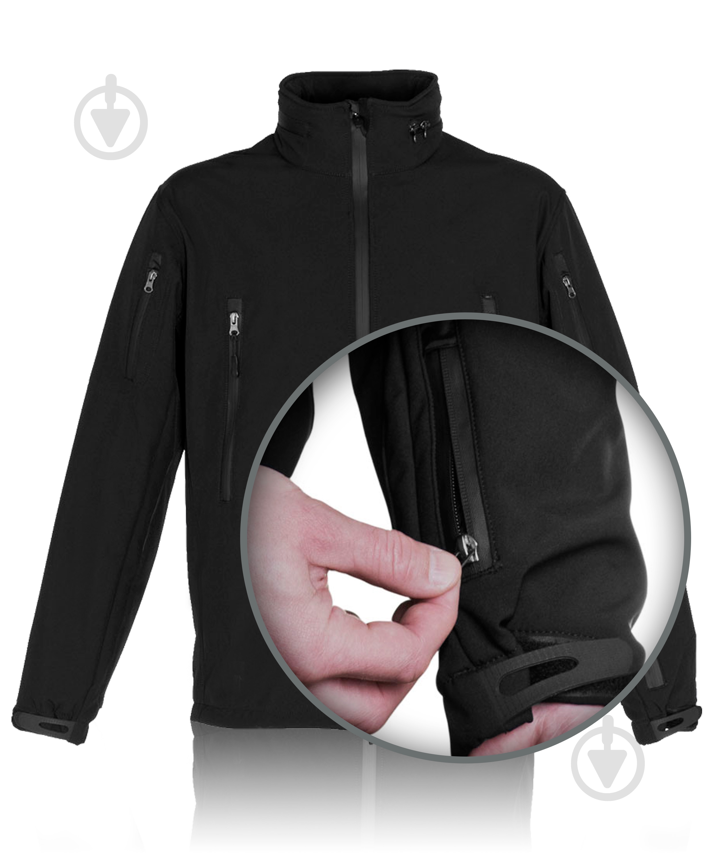 Куртка мужская демисезонная TORNADO CОФТШЕЛЛ 34123-9-4-60-3 р.XXXL черная - фото 6