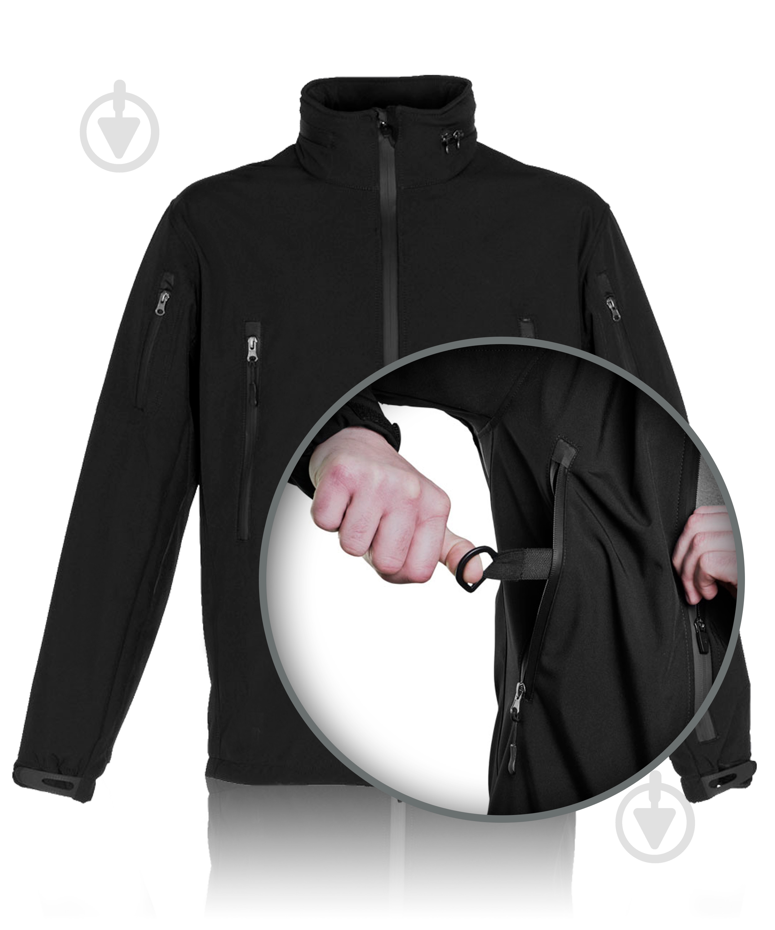 Куртка мужская демисезонная TORNADO CОФТШЕЛЛ 34123-9-4-60-3 р.XXXL черная - фото 8