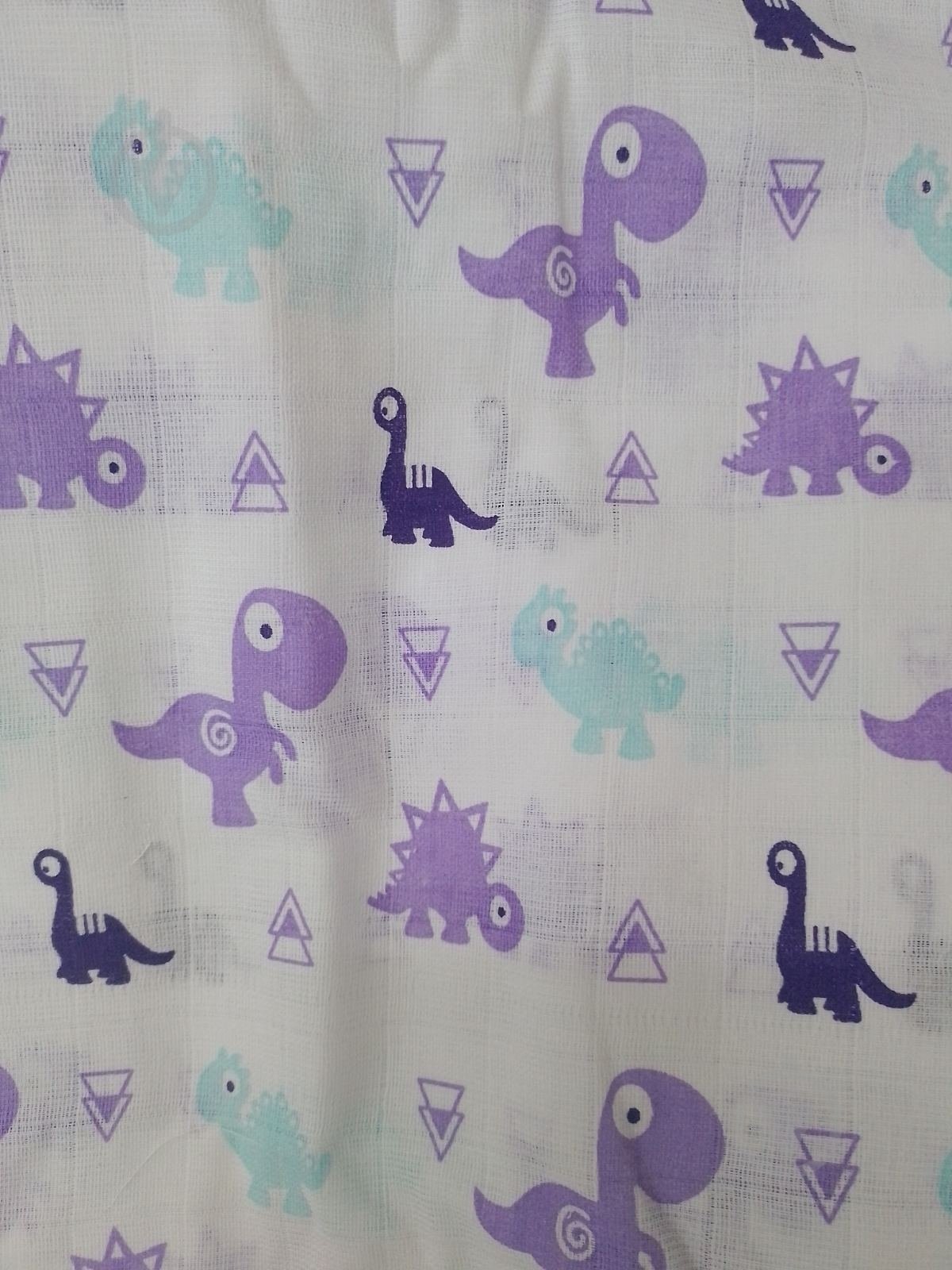 Пелюшки Моя планета муслін К150-2 75x100 см білий із принтом - фото 1