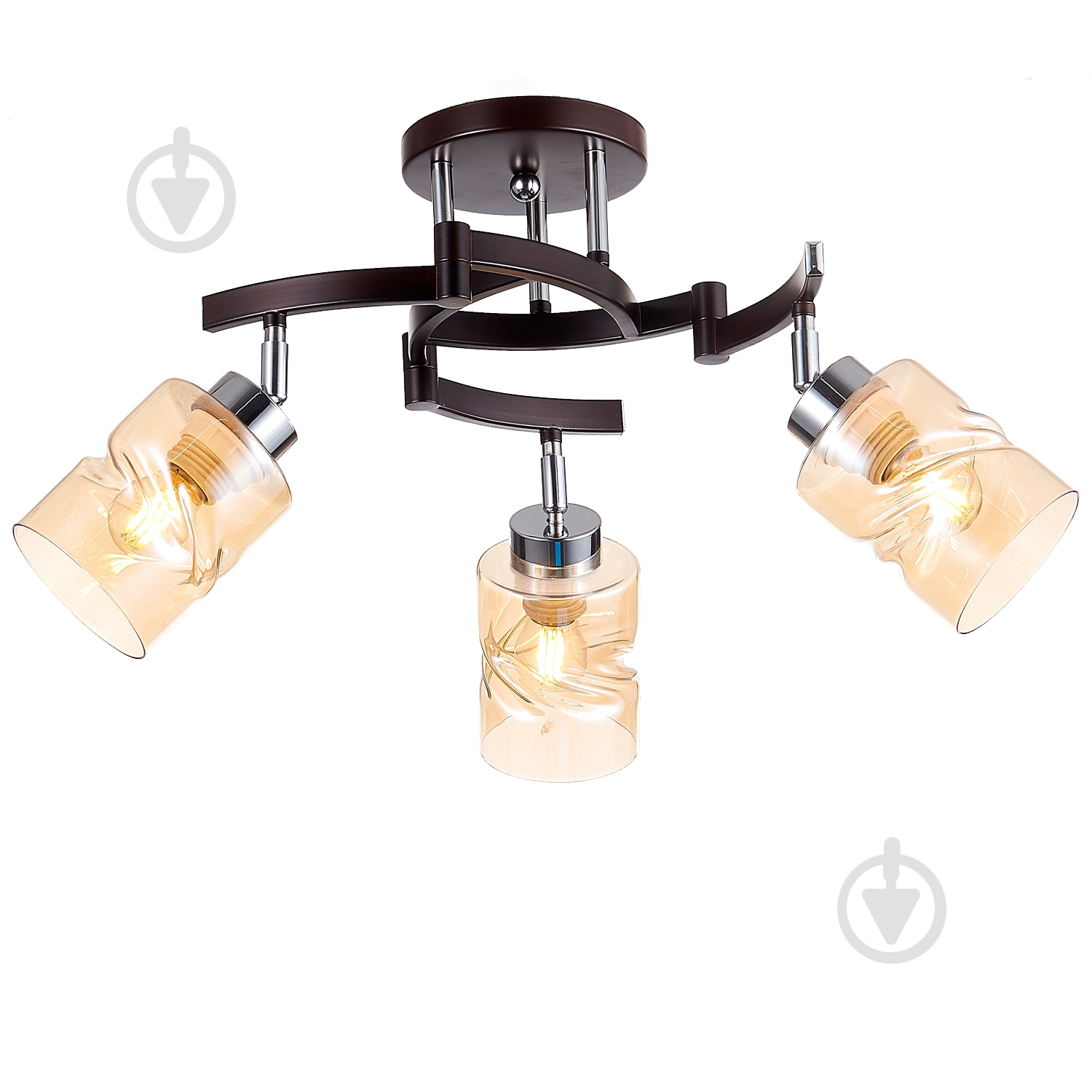 Люстра потолочная Victoria Lighting 3x60 Вт Е27 хром/венге Will/PL3 - фото 1