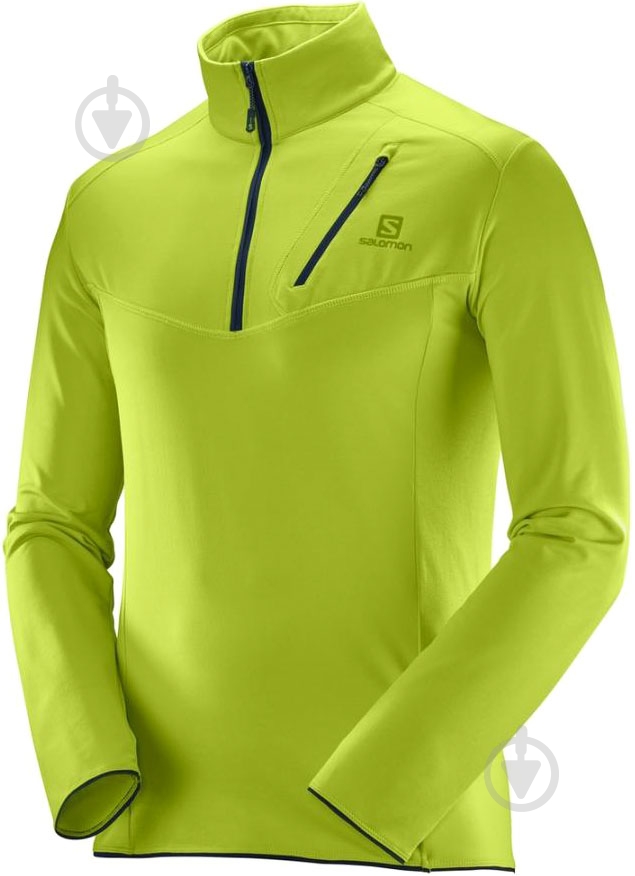 Кофта Salomon DISCOVERY HZ M L39727200 р. M лайм - фото 1 Кофта Salomon DISCOVERY HZ M L39727200 р. M лайм - фото 1