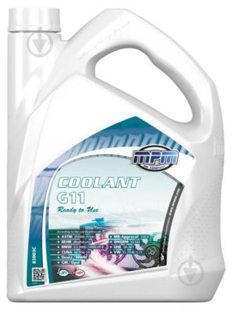 Антифриз MPM OIL (83005C) G11 концентрат 5 л сине-зеленый (83005C) - фото 1