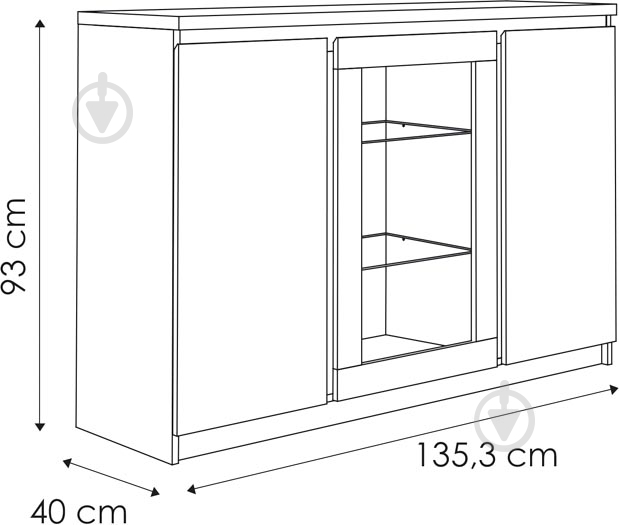 Комод PELLO 42 3d сосна лоредо темная - фото 4 Комод PELLO 42 3d сосна лоредо темная - фото 4
