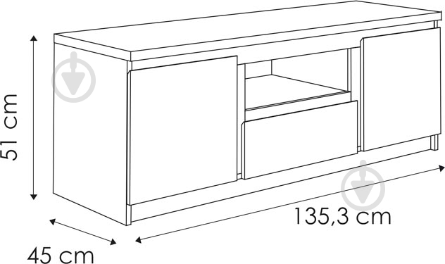 Комод Meble Wojcik PELLO 51 2d1s сосна лоредо темна/сосна лоредо темна - фото 4 Комод Meble Wojcik PELLO 51 2d1s сосна лоредо темна/сосна лоредо темна - фото 4