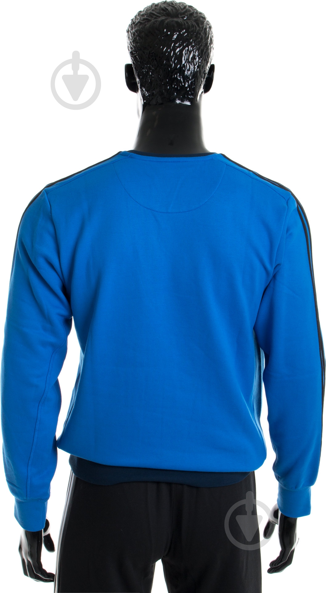 Свитшот Adidas Essentials 3-Stripes AY5472 р. S синий - фото 3 Свитшот Adidas Essentials 3-Stripes AY5472 р. S синий - фото 3