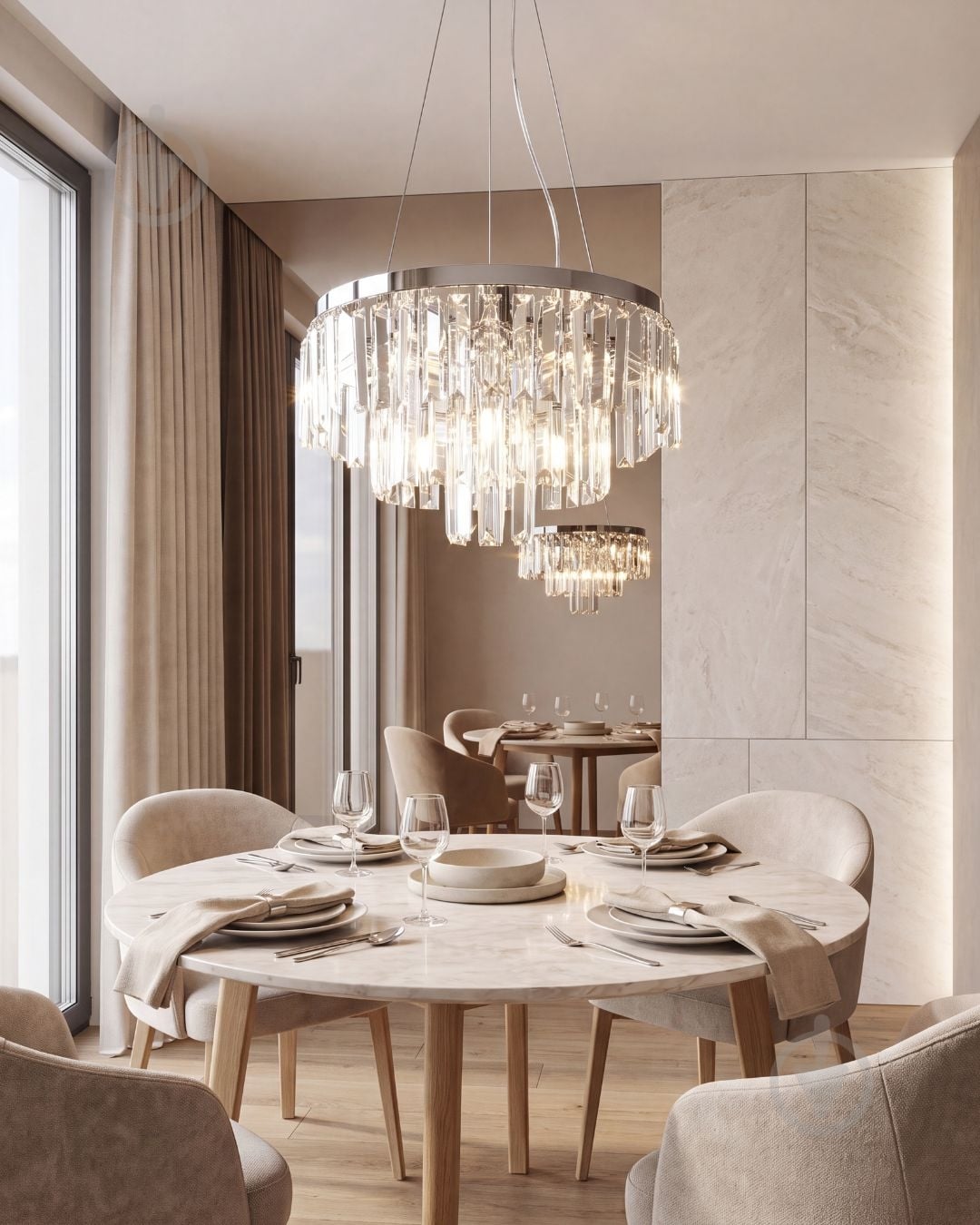 Люстра подвесная LIGHT SET PIONA PL400 7xE14 прозрачный/хром - фото 3