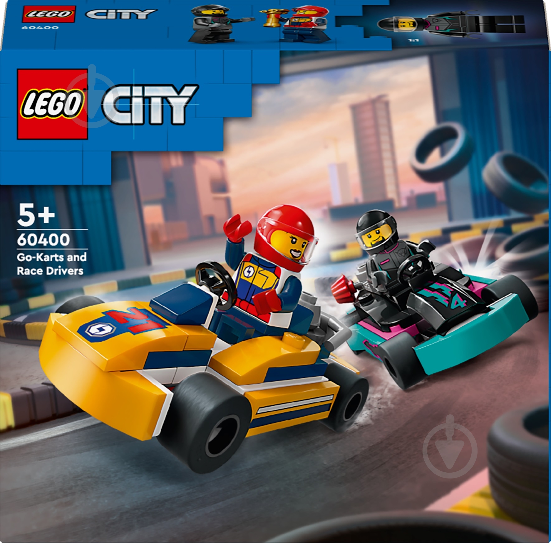 ᐉ Конструктор LEGO City Картинг і гонщики 60400 • Краща ціна в