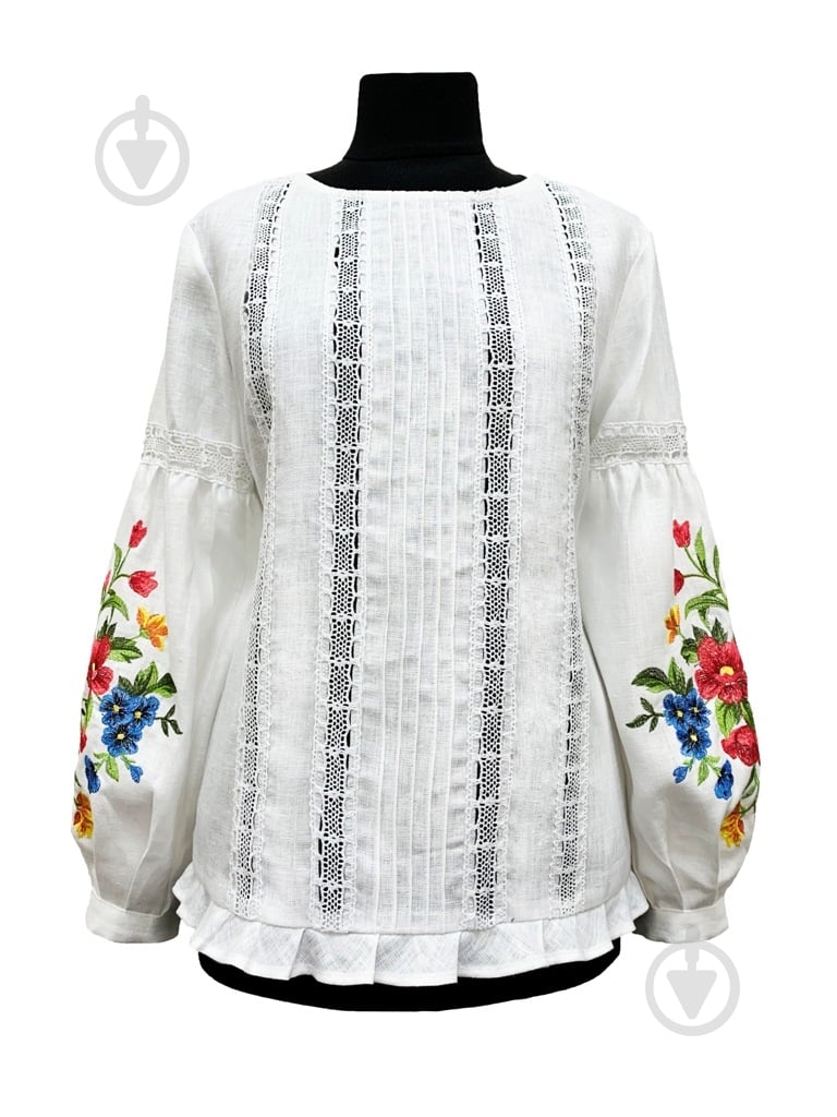 Блуза Галерея льна Светлана р. 50 белый 9081/50/101 - фото 1