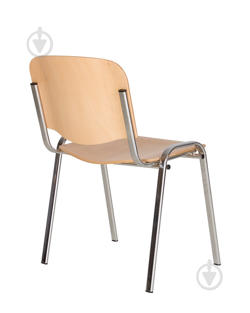 Стул Nowy Styl ISO WOOD CHROME коричневый - фото 2 Стул Nowy Styl ISO WOOD CHROME коричневый - фото 2