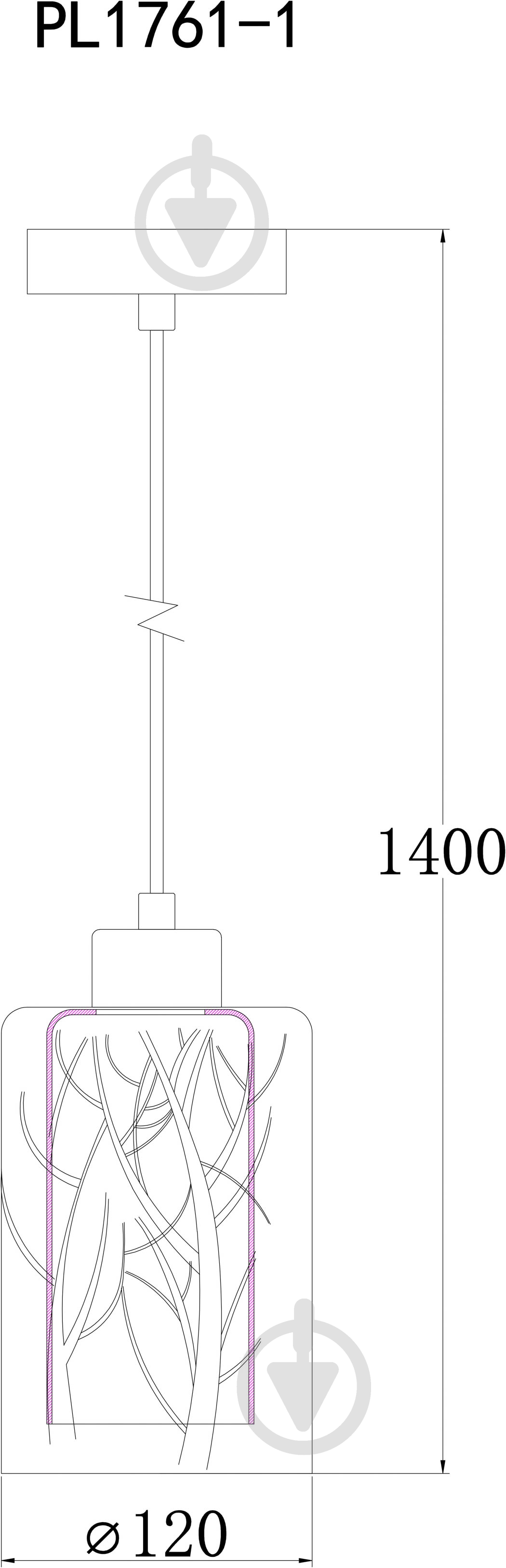 Підвіс Accento lighting Bizy 1x60 Вт E27 хром ALPL-PL1761-1 - фото 2