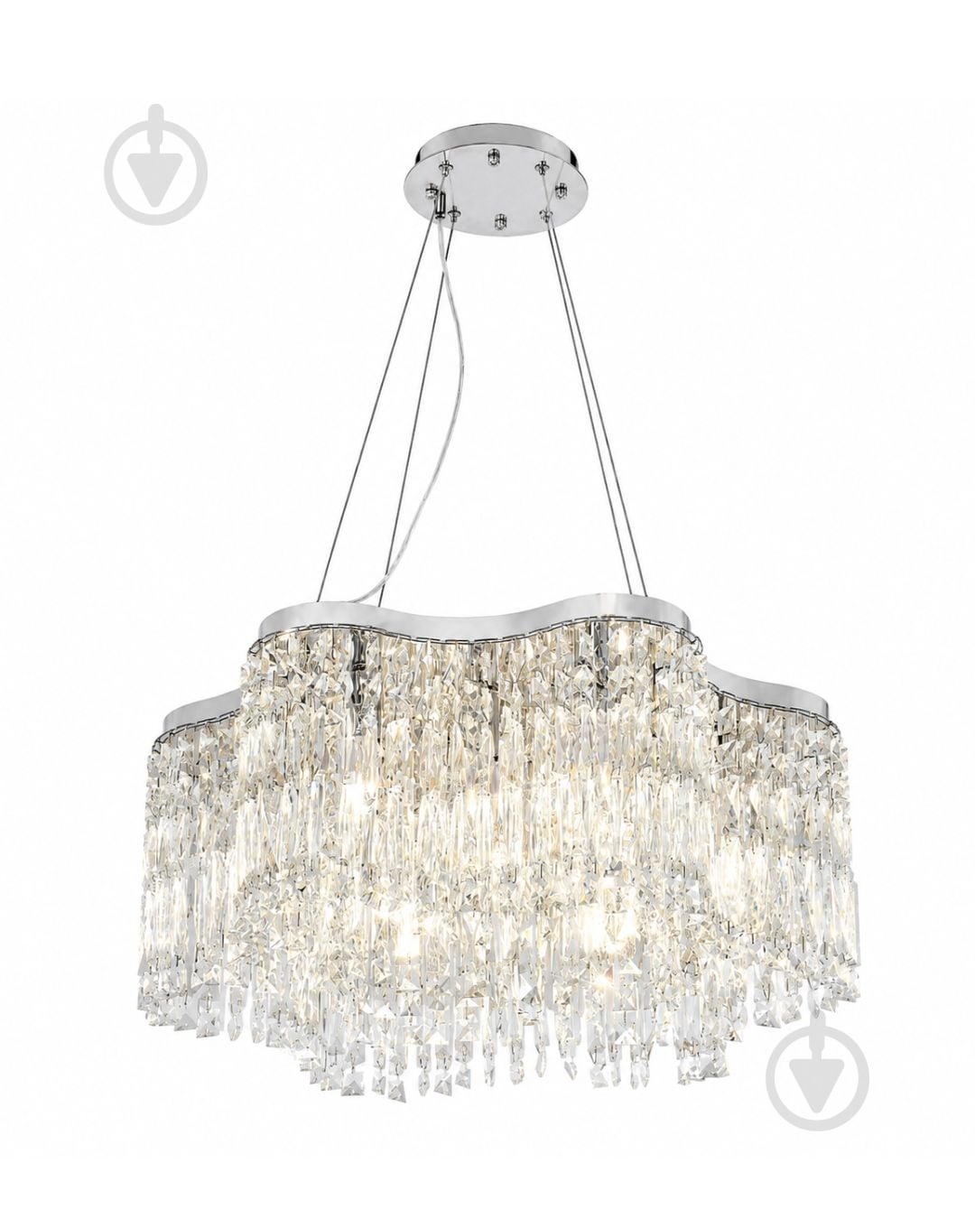 Люстра підвісна LIGHT SET IRYS PL600 10xE14 прозорий/хром - фото 1