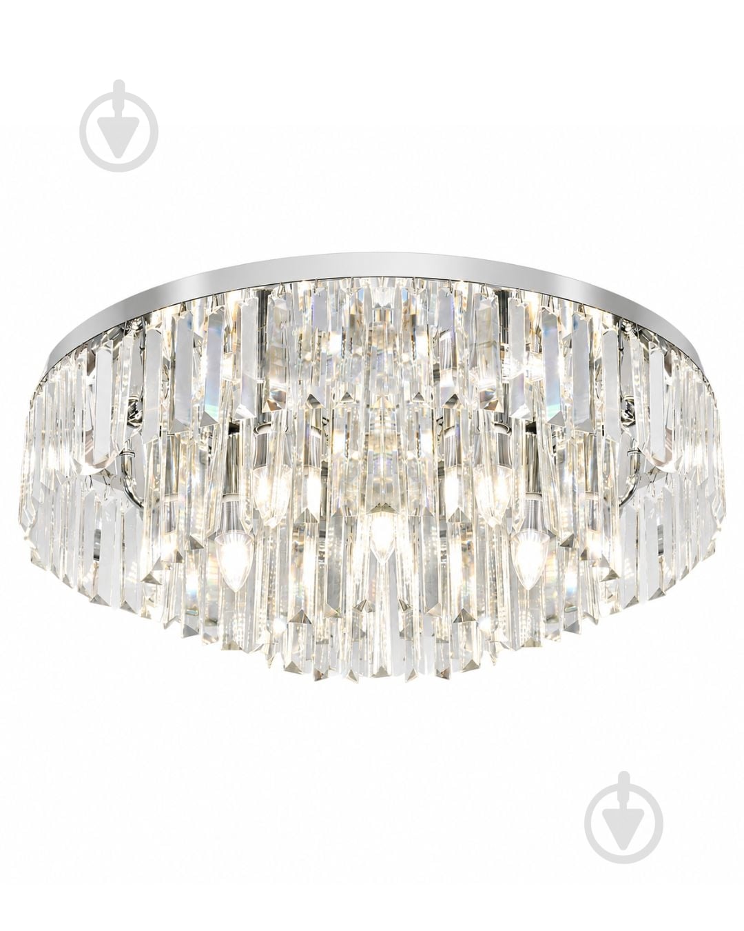 Люстра потолочная LIGHT SET PIONA D600 12xE14 прозрачный/хром - фото 1