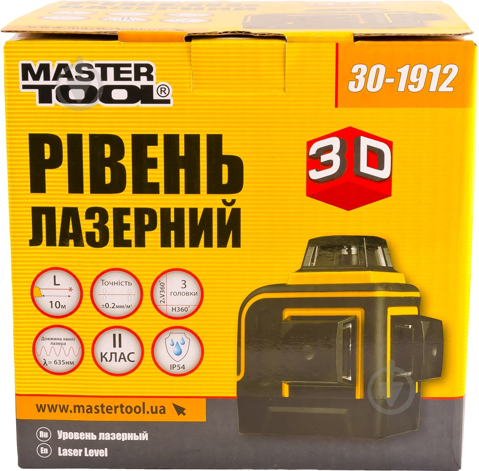 Уровень лазерный MasterTool 30-1912 - фото 6 Уровень лазерный MasterTool 30-1912 - фото 6
