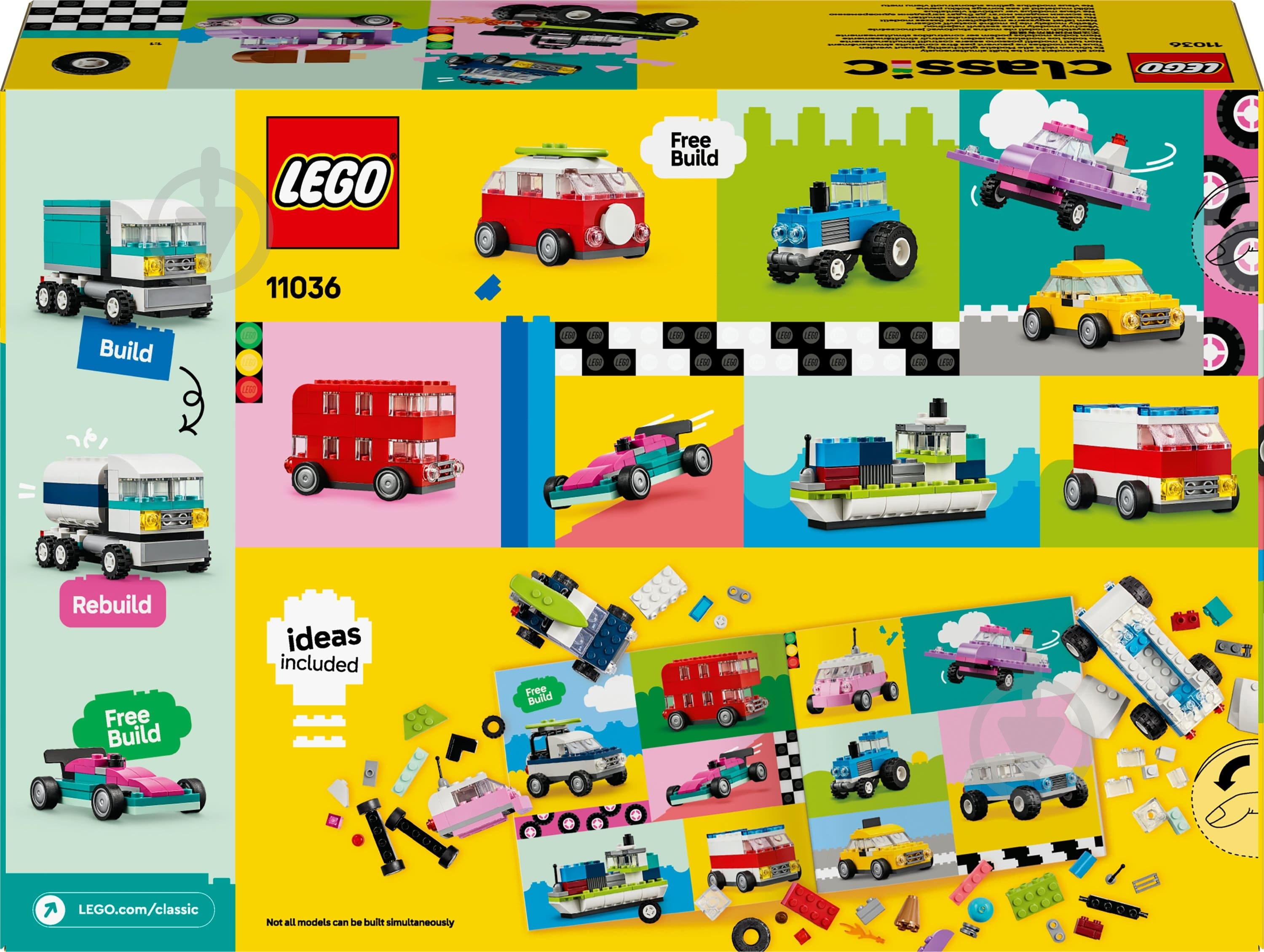 ᐉ Конструктор LEGO Classic Творческие транспортные средства 11036