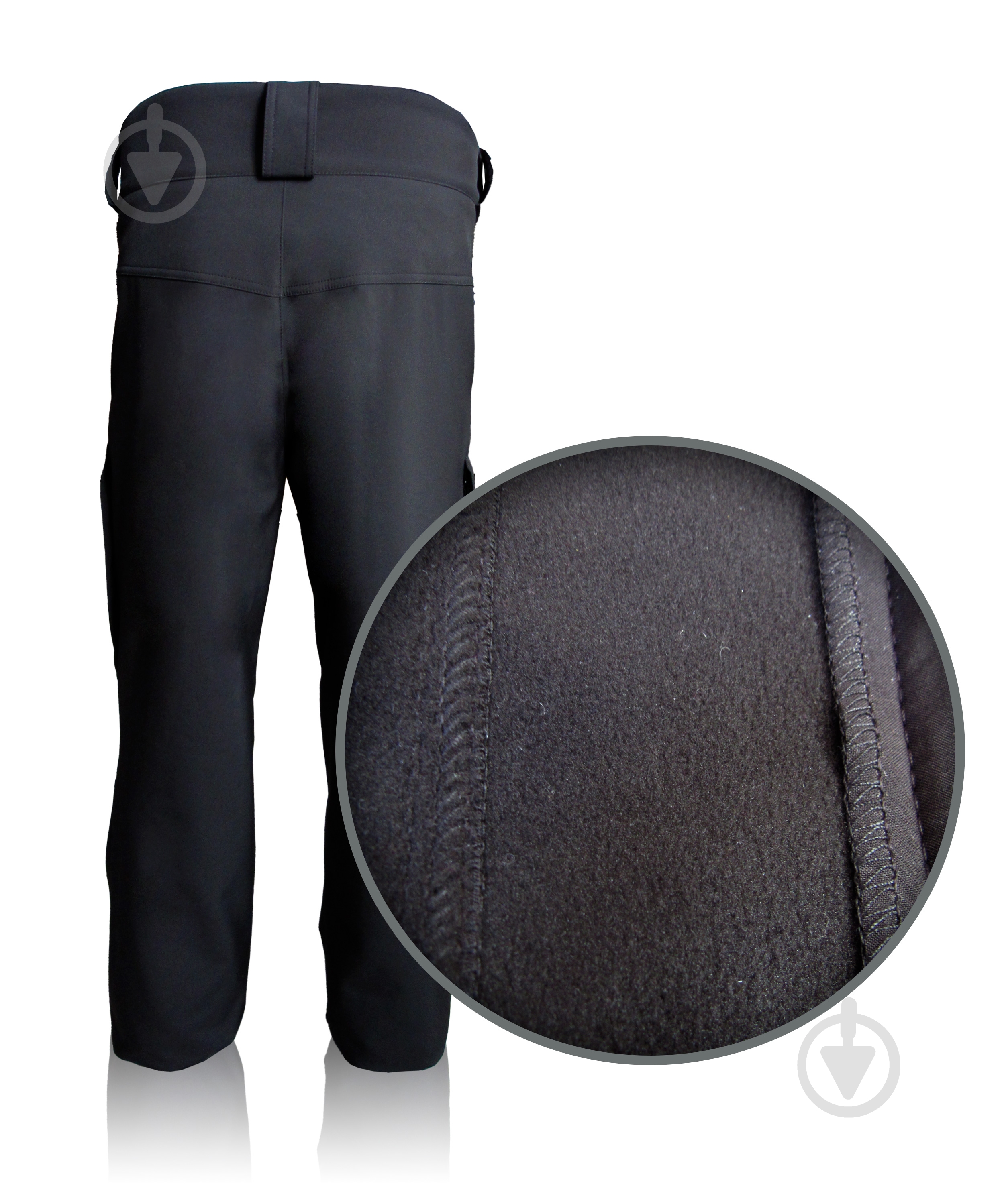 Штани TORNADO тактичні Софтшел р. 52-54 чорний 34123-9-5-52-5 - фото 4