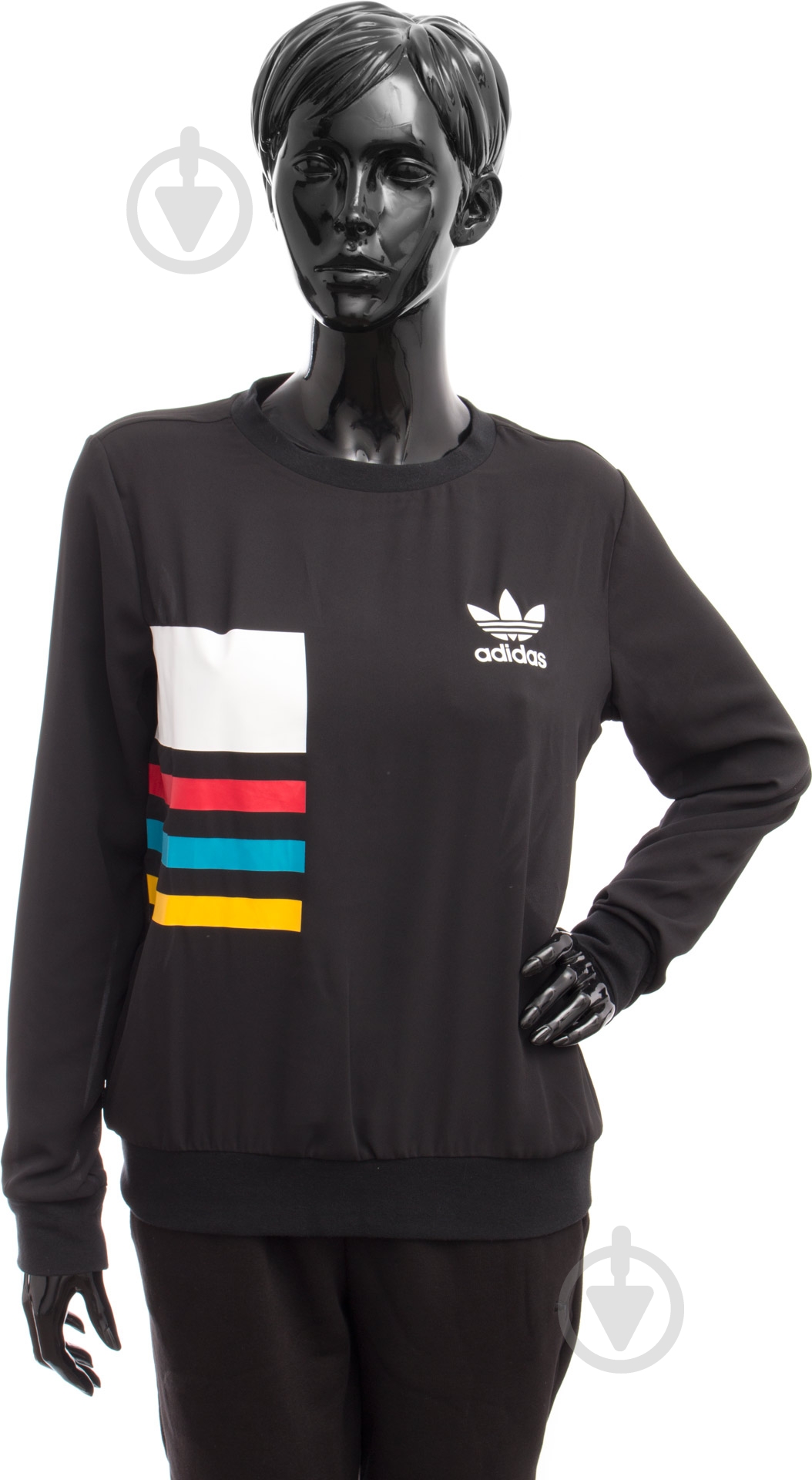Свитшот Adidas CHIFFON CREW AY6741 р. 34 черный - фото 1