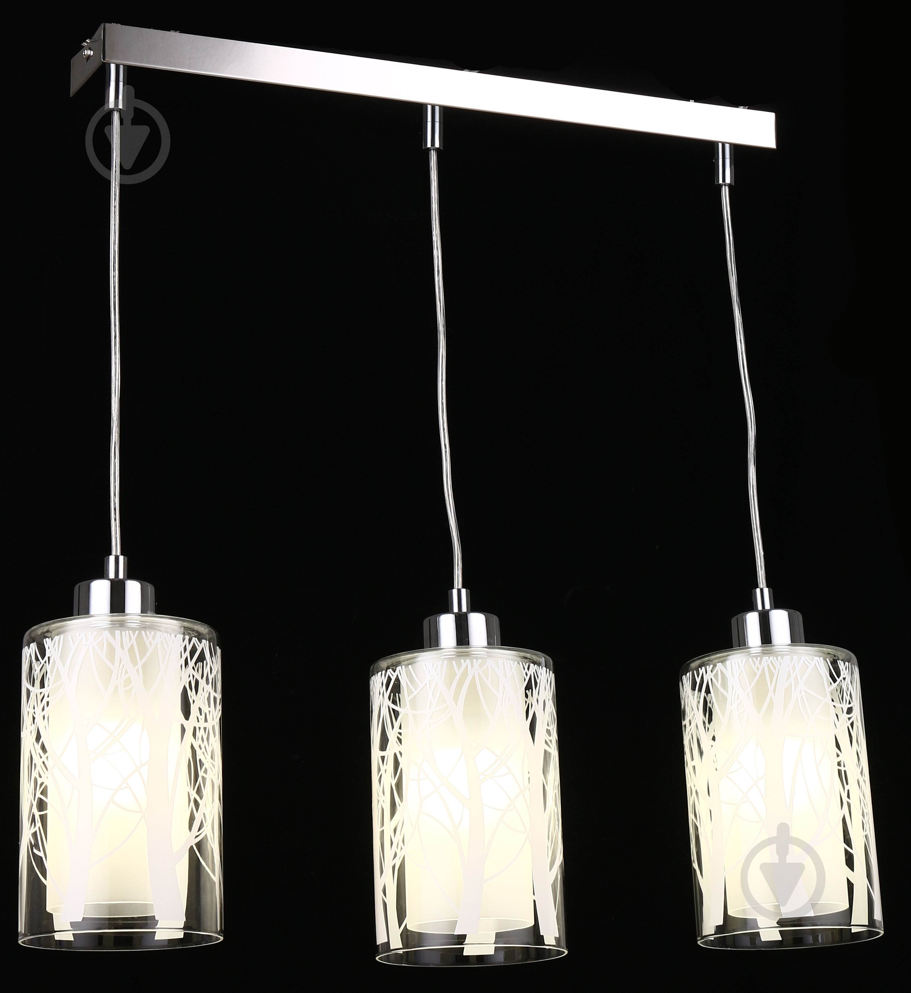 Підвіс Accento lighting Bizy 3x60 Вт E27 хром ALPL-PL1761-3 - фото 2