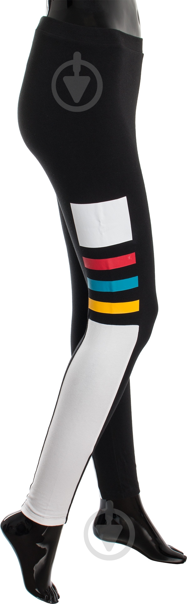 Лосины Adidas Graphic Stripe Leggings Womens AY6757 р.32 черный - фото 3