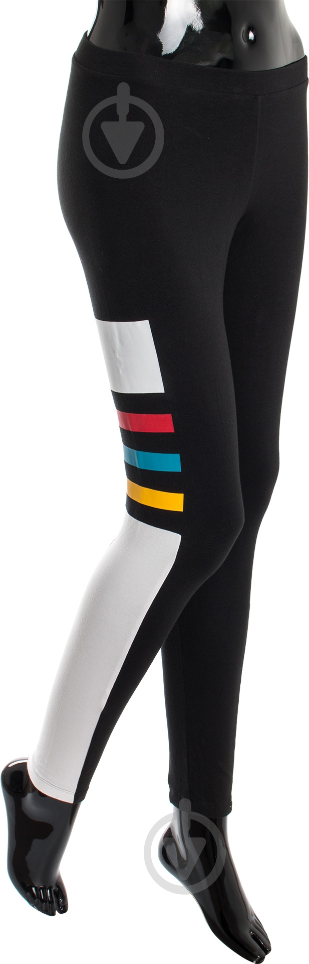 Лосины Adidas Graphic Stripe Leggings Womens AY6757 р.34 черный - фото 2
