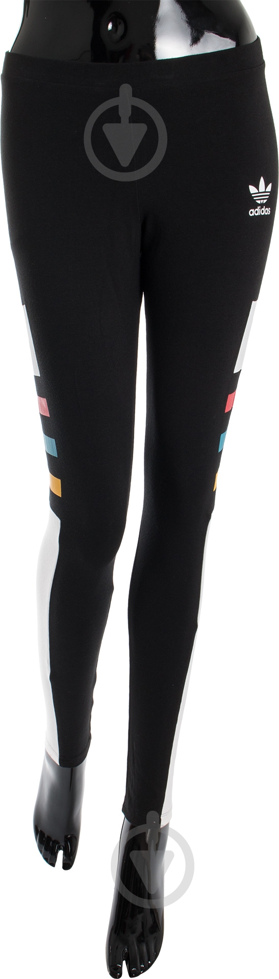 Лосины Adidas Graphic Stripe Leggings Womens AY6757 р.34 черный - фото 1
