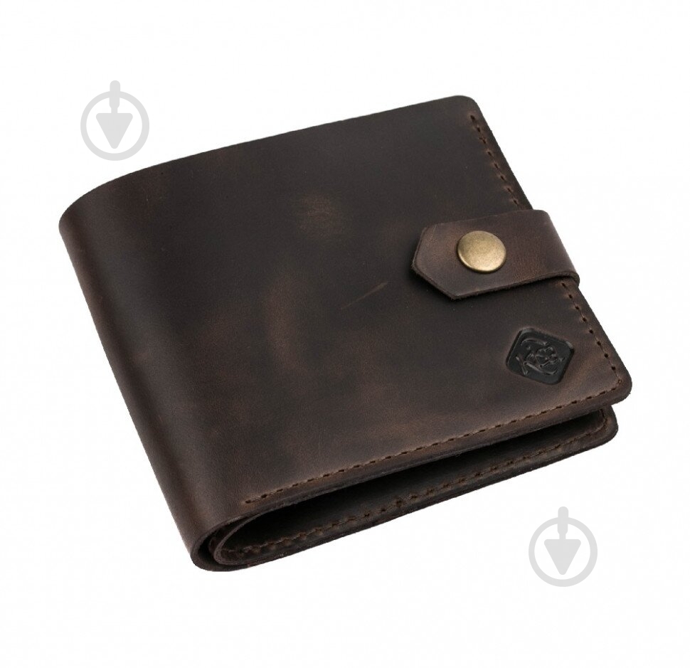 Кошелек KISA кожаный коричневый ХР18382M - фото 4