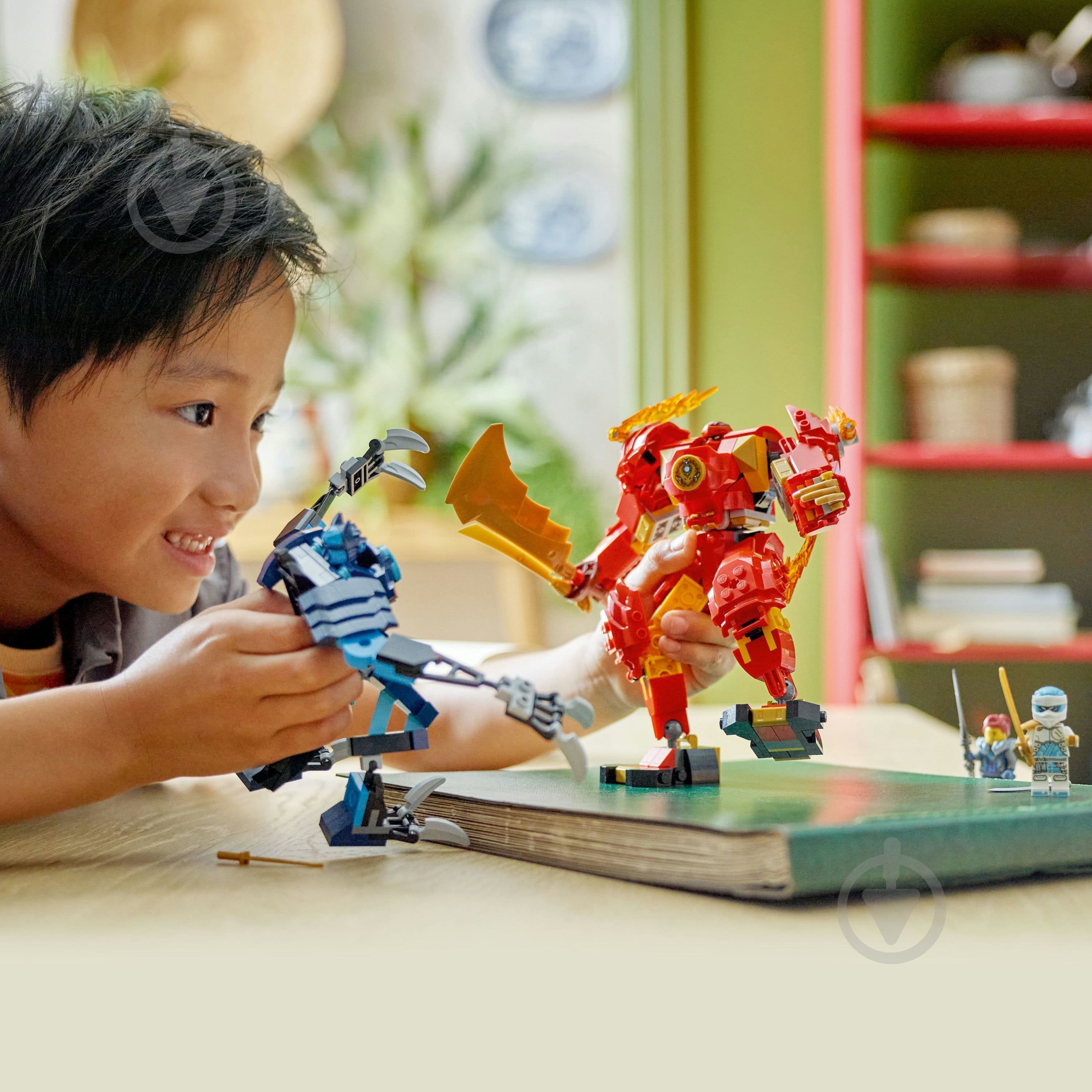 Конструктор LEGO NINJAGO Робот вогняної стихії Кая 71808 - фото 4