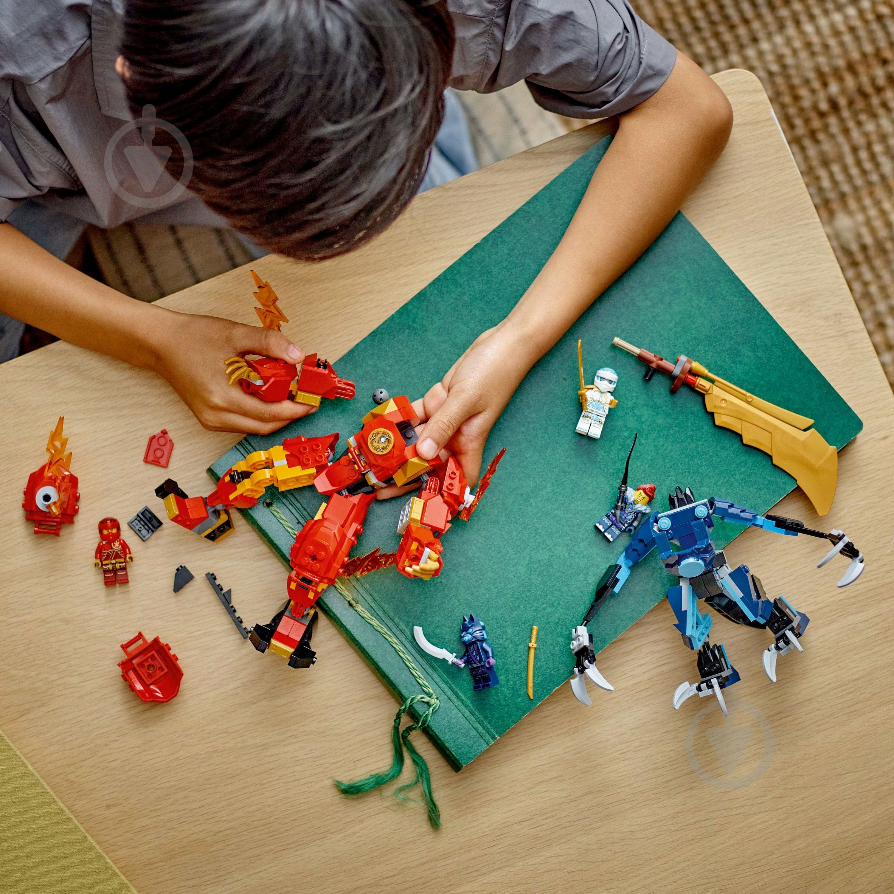 Конструктор LEGO NINJAGO Робот вогняної стихії Кая 71808 - фото 5